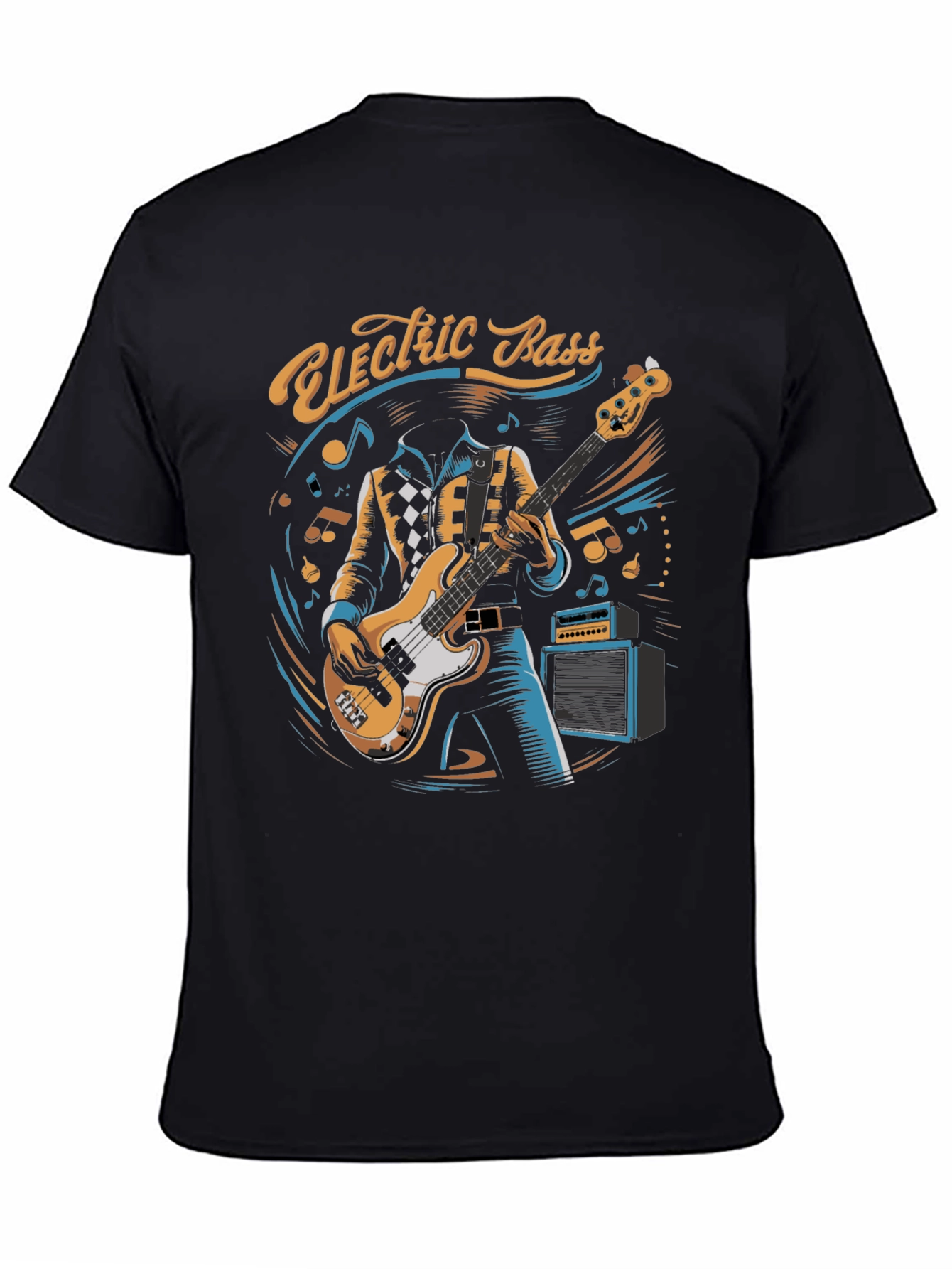 Electric Bass Player Graphic Tee - Cool Musician T-Shirt