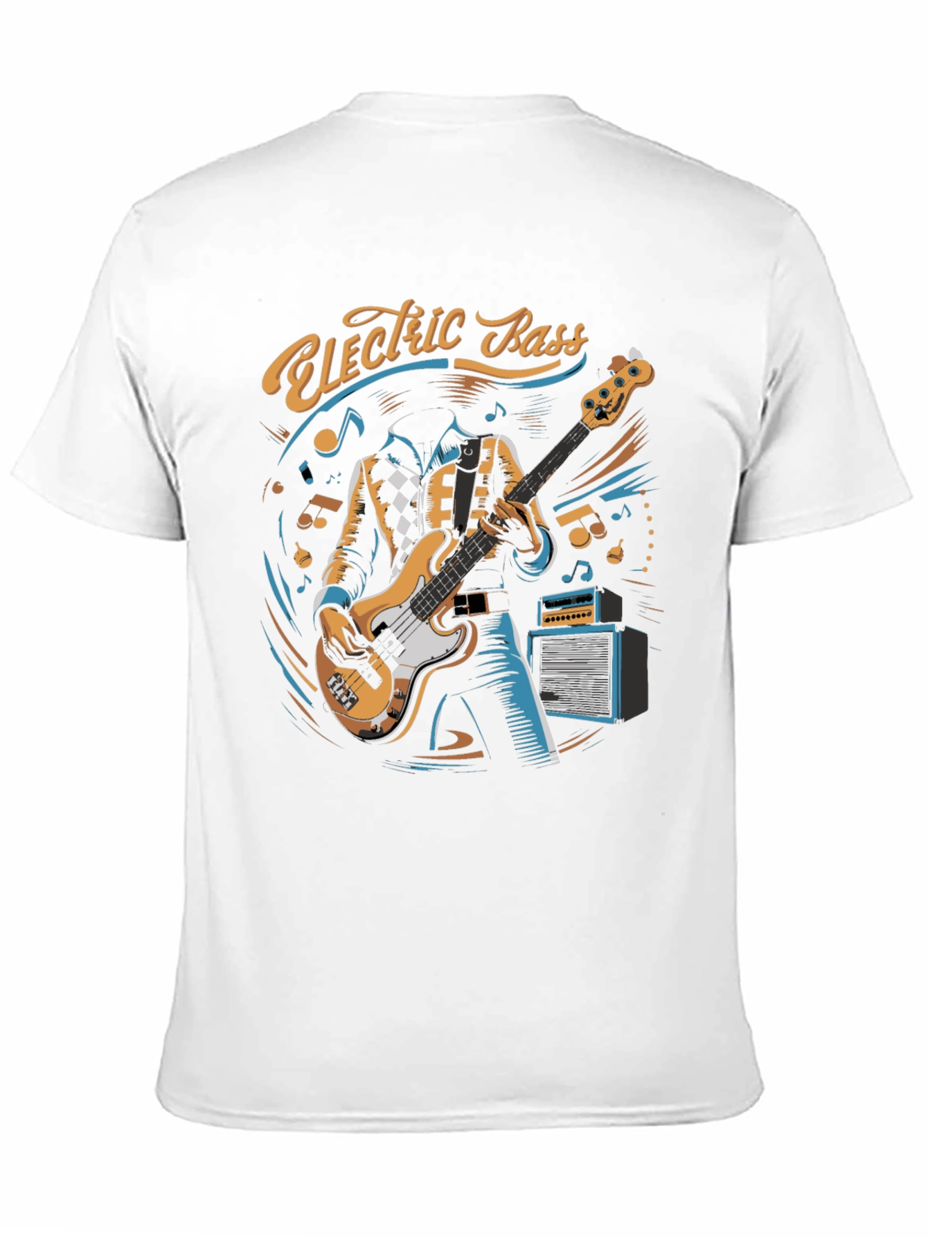 Electric Bass Player Graphic Tee - Cool Musician T-Shirt