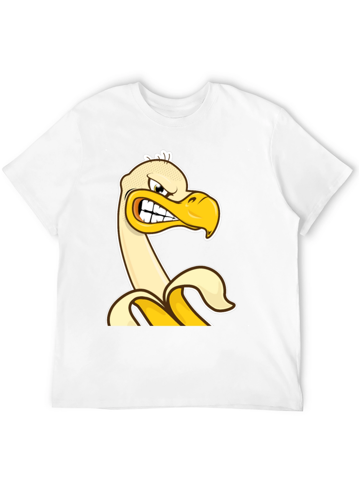 Angry Banana Duck T-Shirt - Quirky Cartoon Tee
