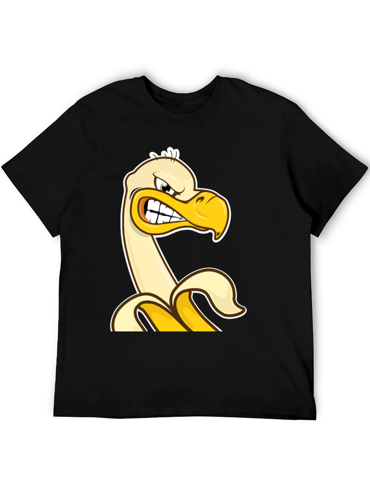 Angry Banana Duck T-Shirt - Quirky Cartoon Tee