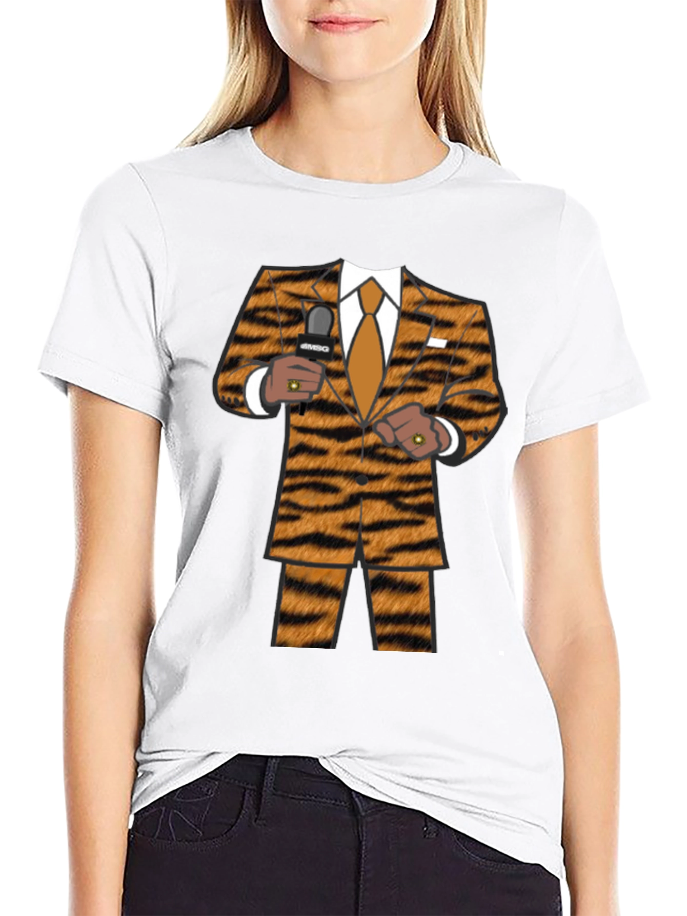 Tiger Suit T-Shirt - Funny Novelty Costume Tee