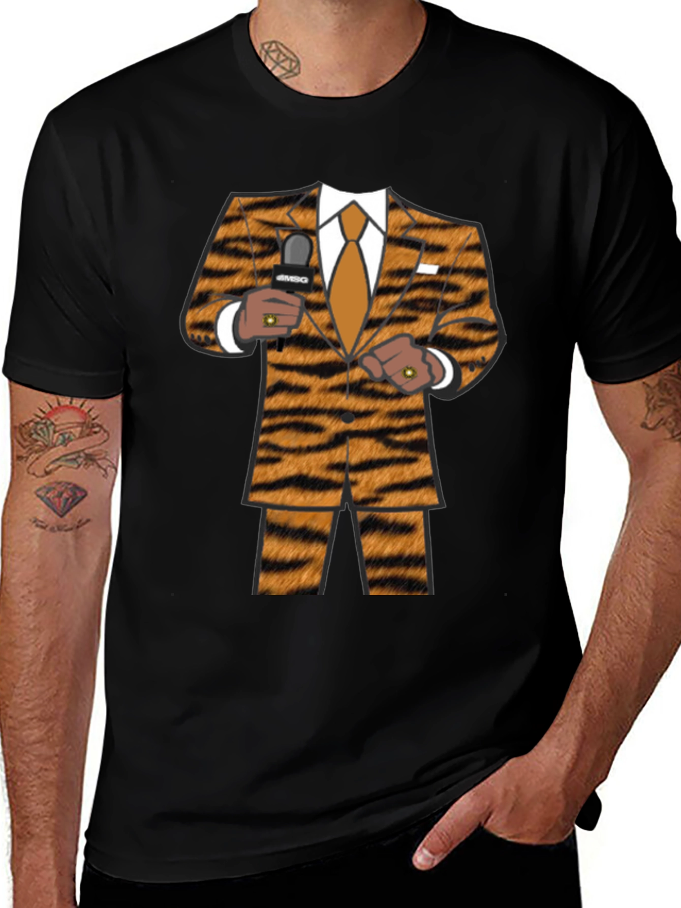 Tiger Suit T-Shirt - Funny Novelty Costume Tee