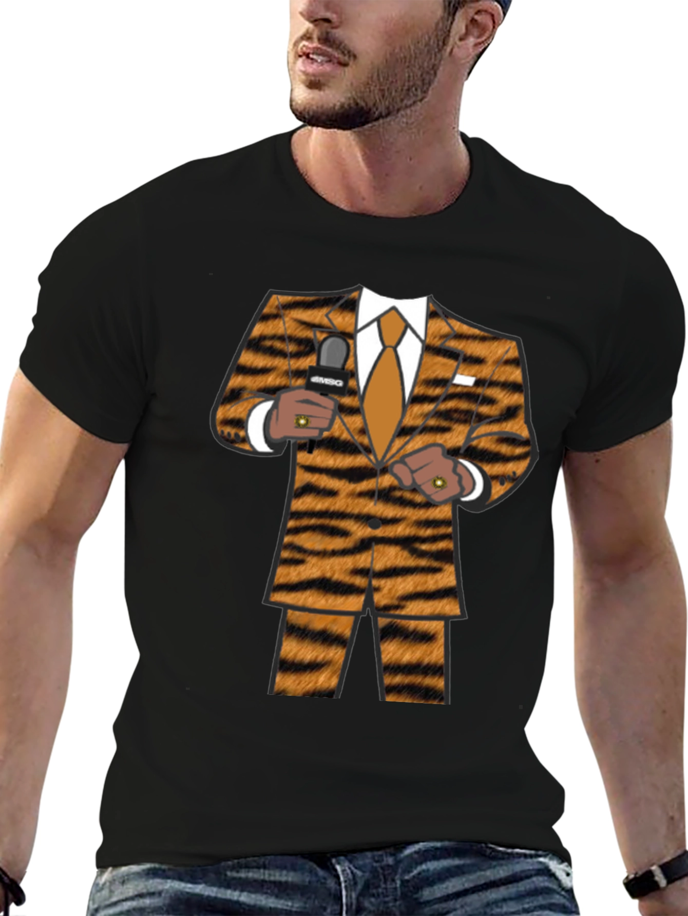 Tiger Suit T-Shirt - Funny Novelty Costume Tee