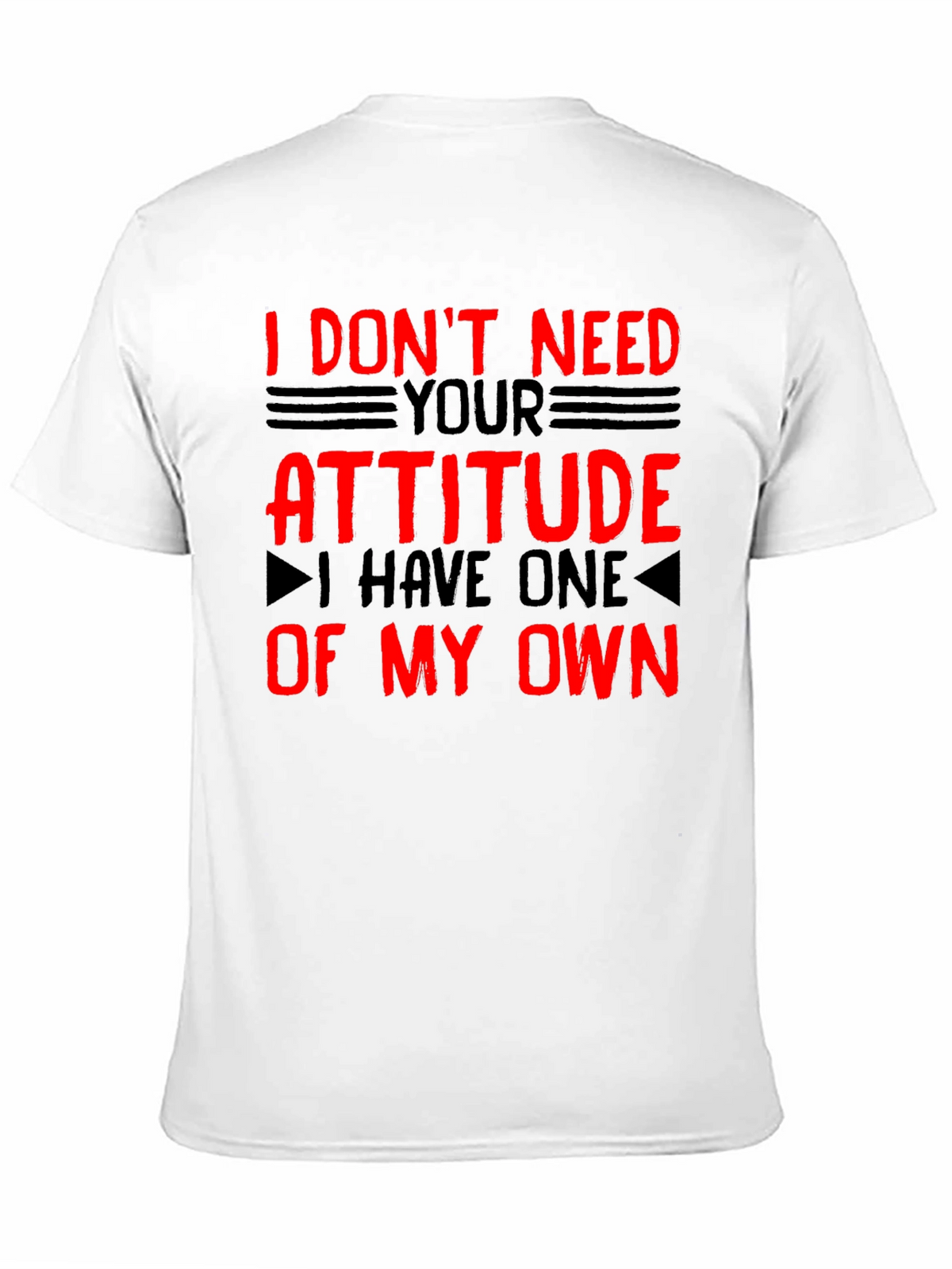 Attitude Graphic Print T-Shirt - Bold Statement Tee