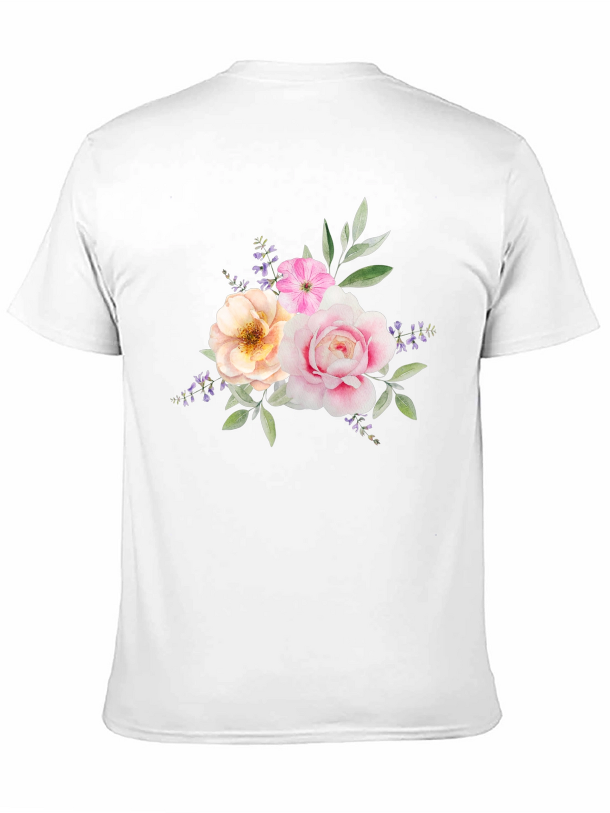 Floral Bouquet Graphic Tee - Black
