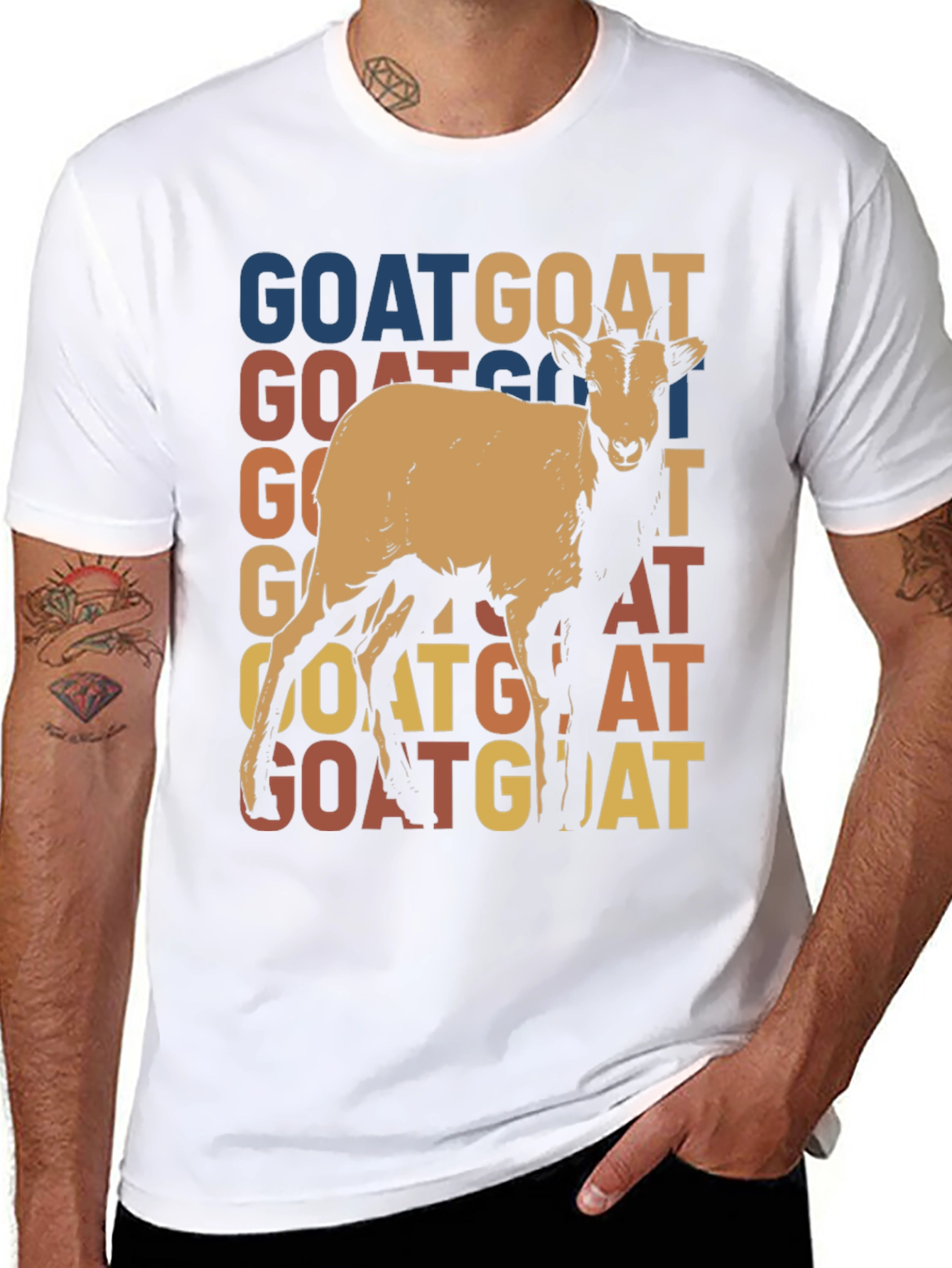 Retro Goat Graphic Tee