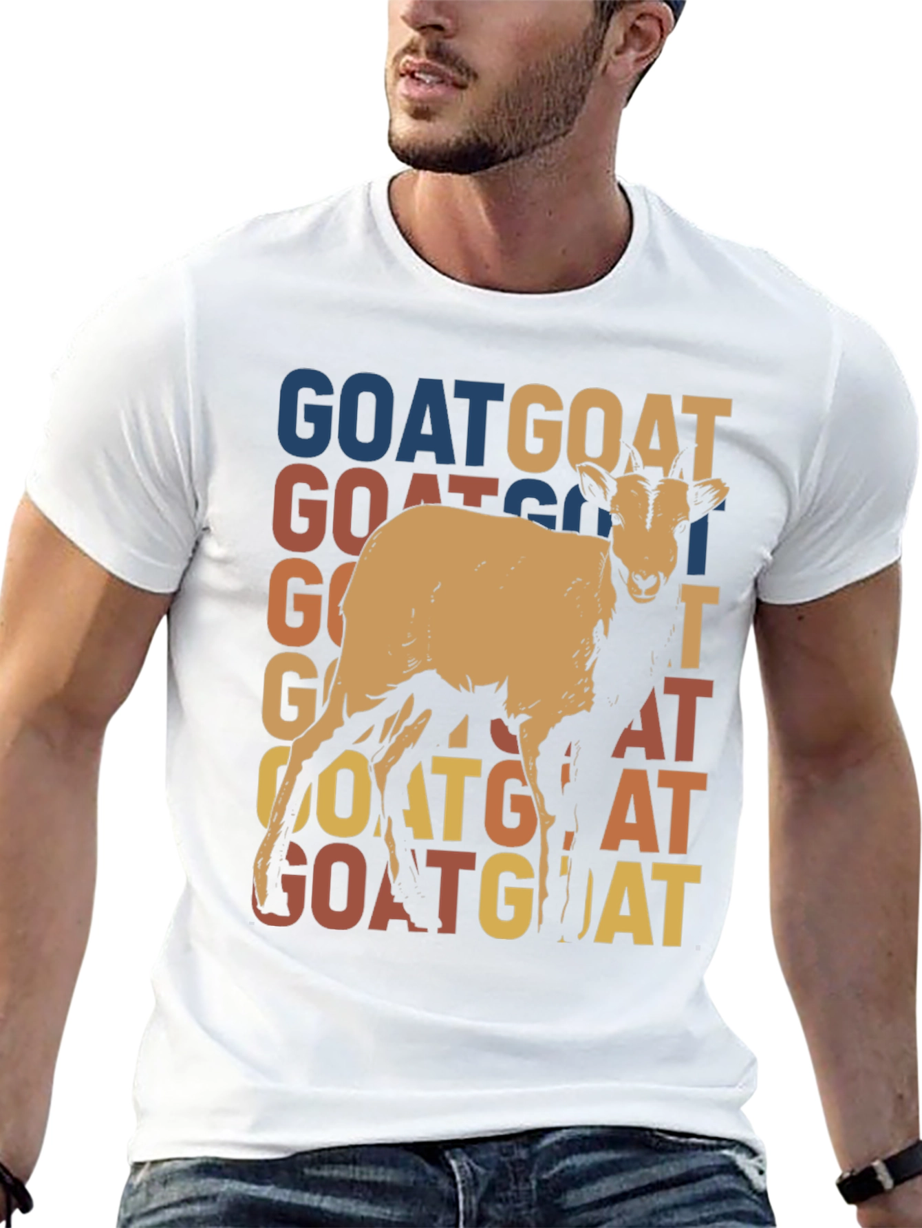 Retro Goat Graphic Tee