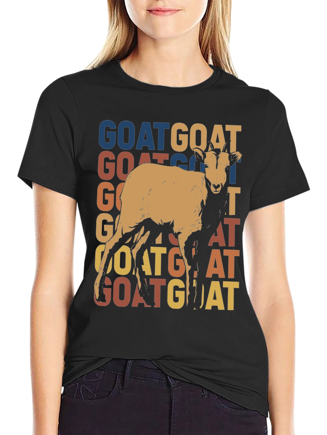 Retro Goat Graphic Tee