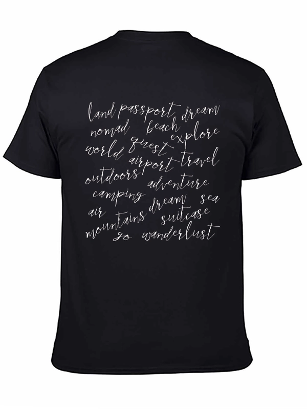 Travel Word Art Graphic T-Shirt