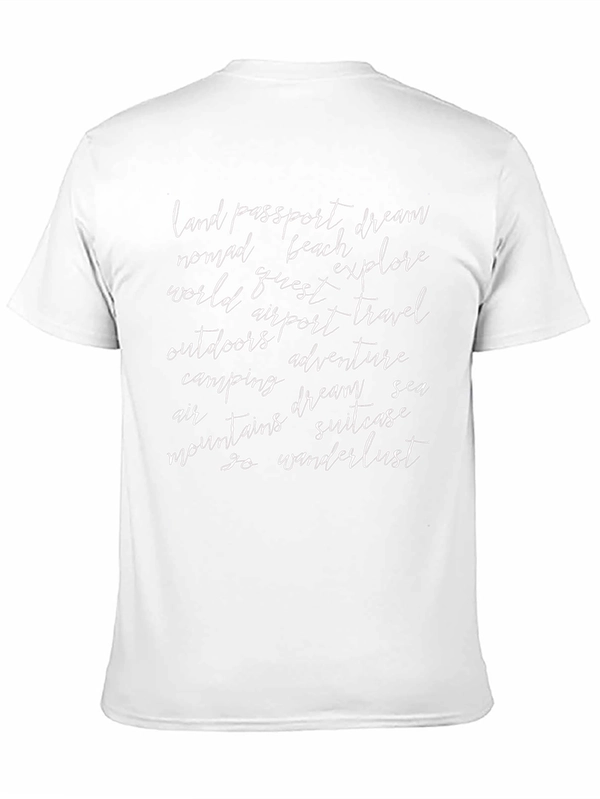 Travel Word Art Graphic T-Shirt