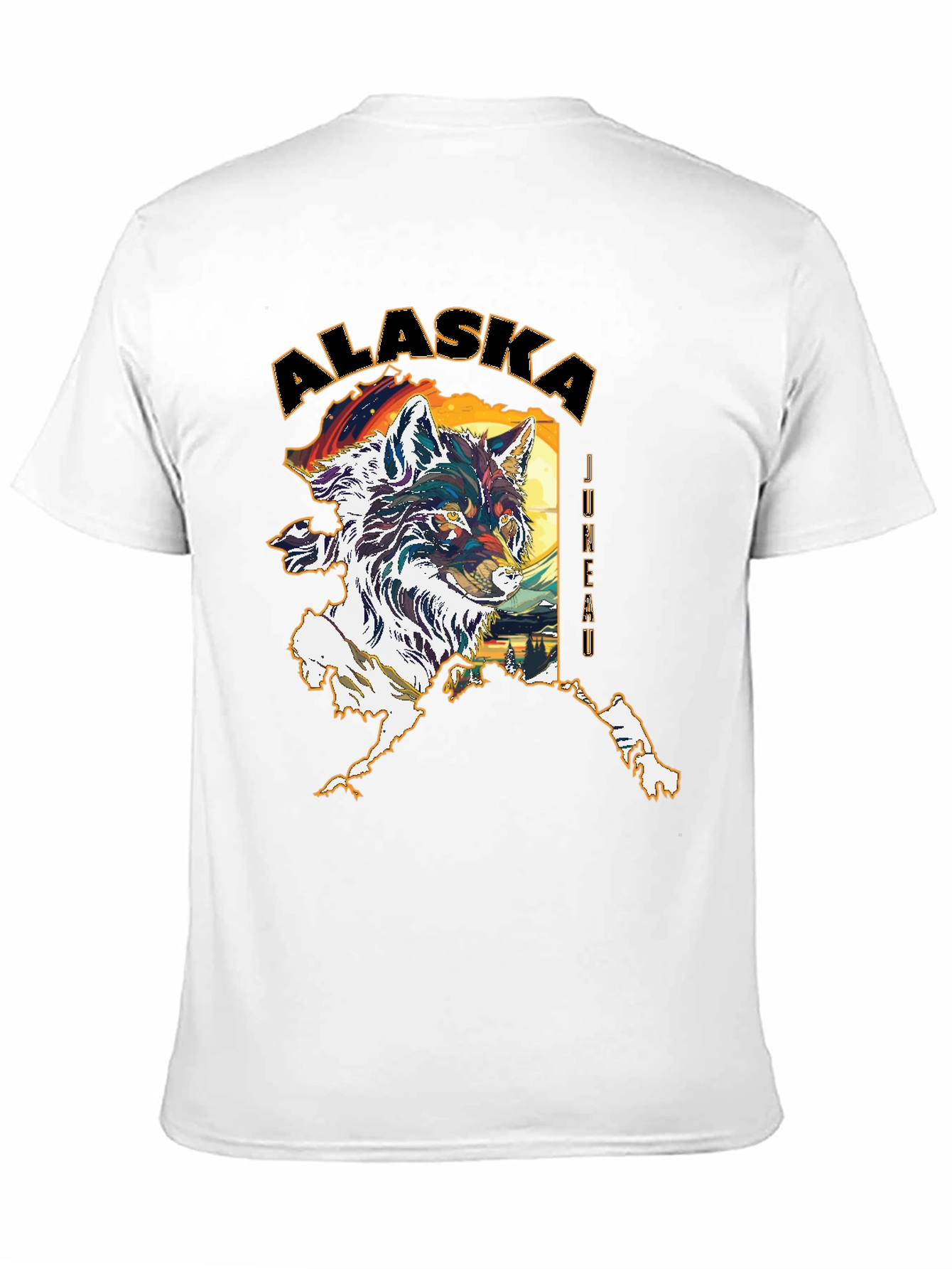 Alaska Wolf Graphic T-Shirt