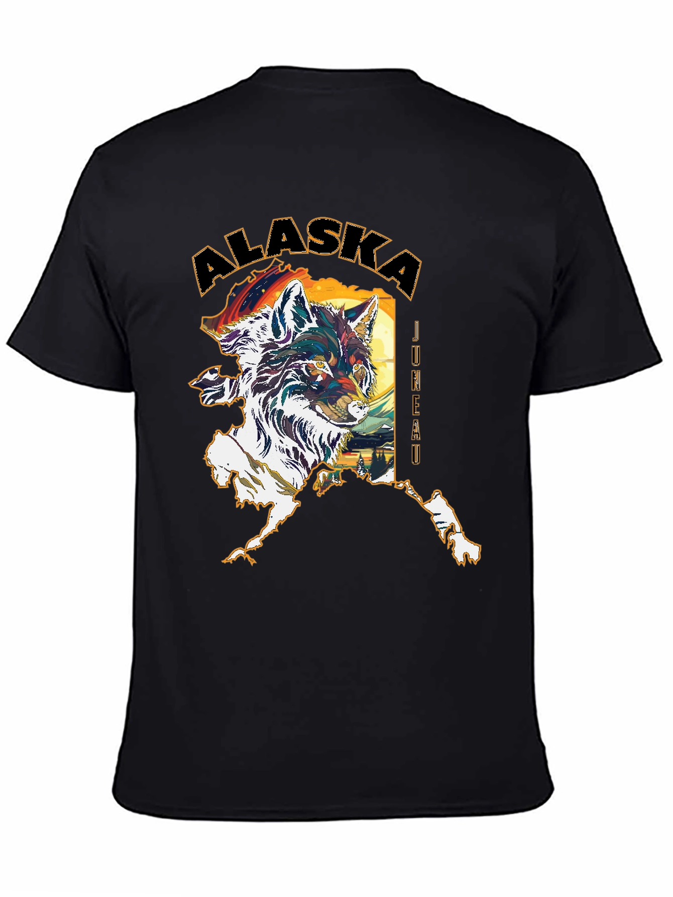 Alaska Wolf Graphic T-Shirt
