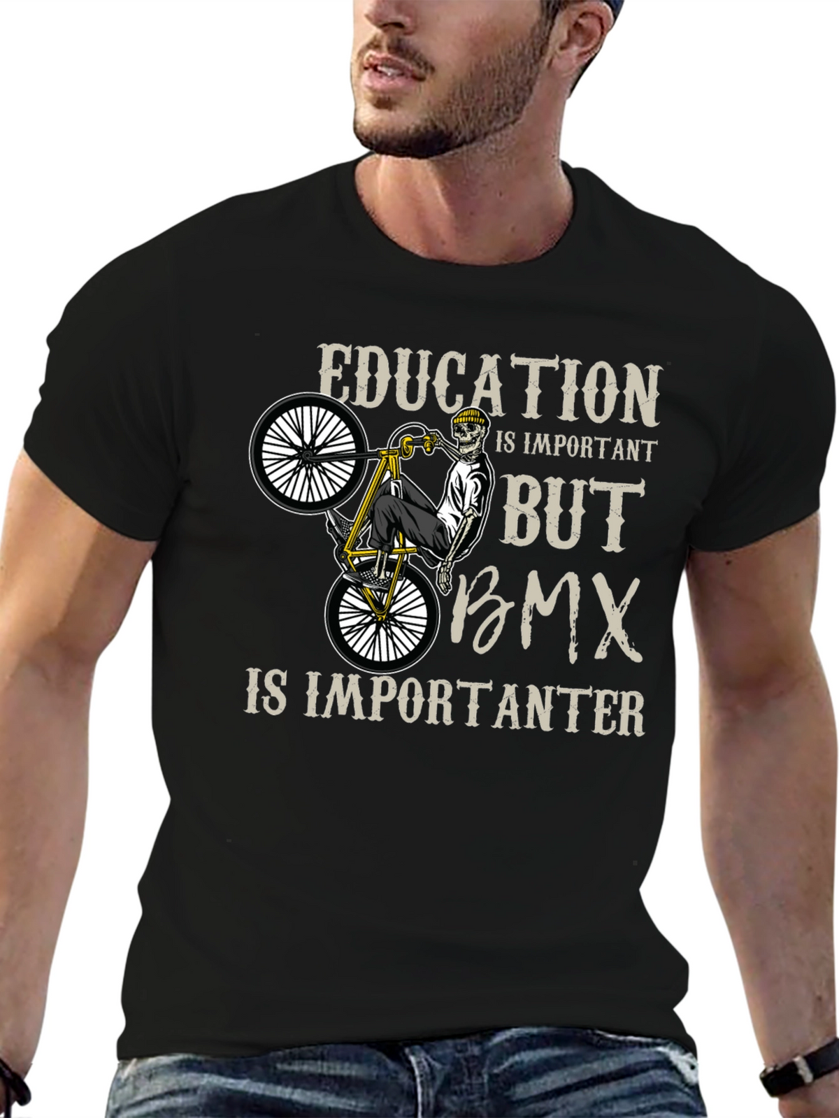 Education Important BMX Graphic Tee