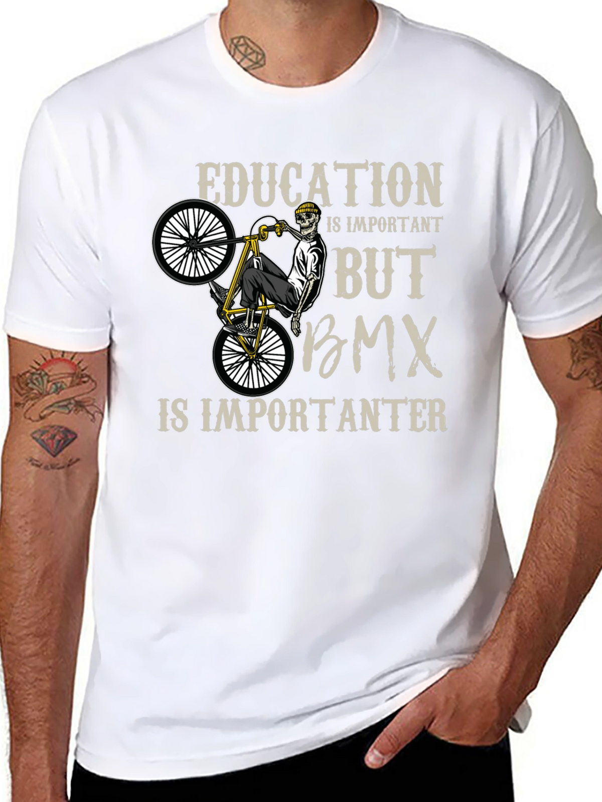 Education Important BMX Graphic Tee