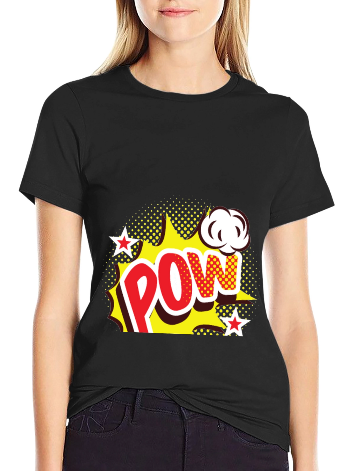 POW Comic T-Shirt - Black Graphic Tee