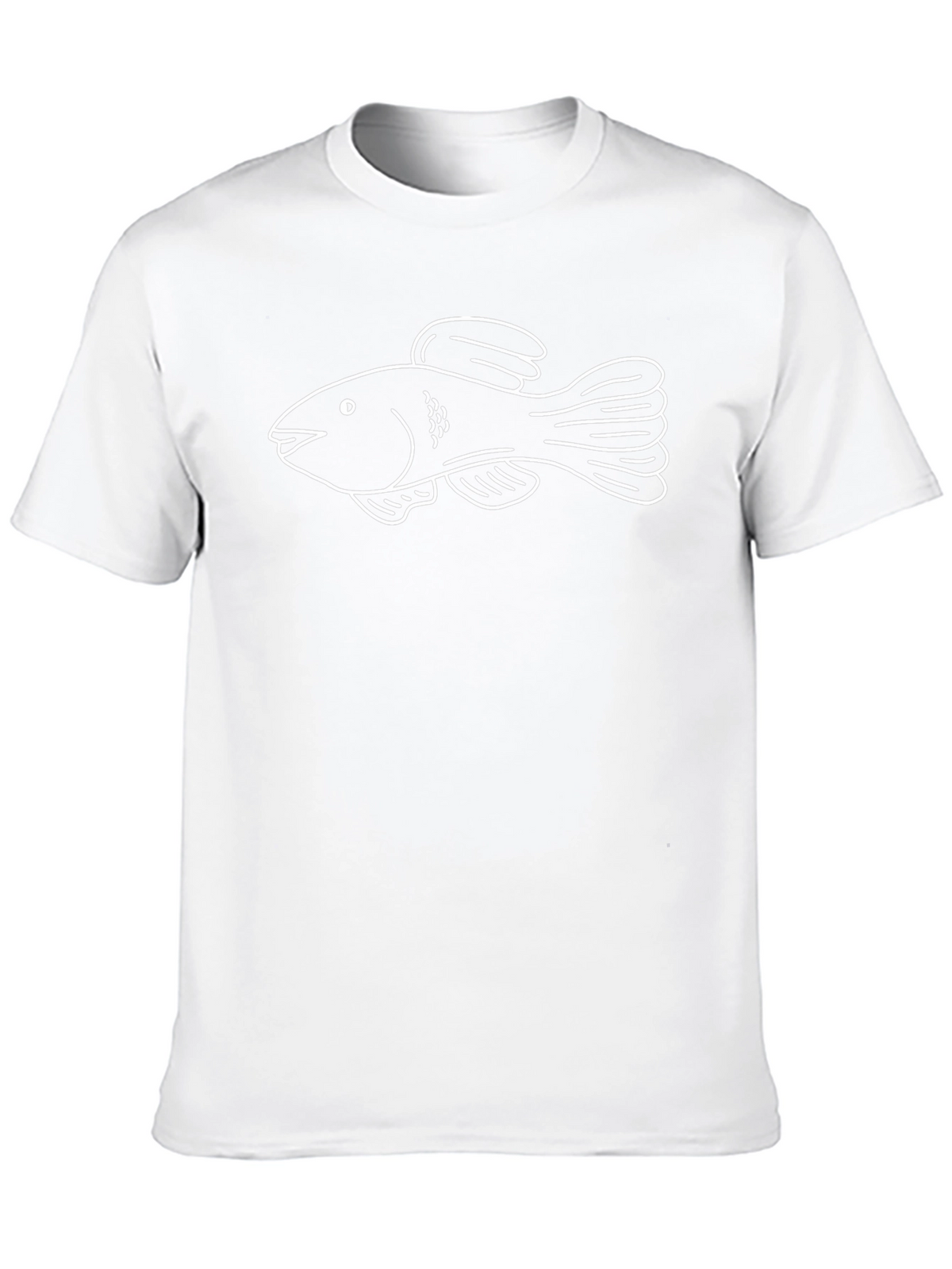 Fish Graphic Tee - Classic Black T-Shirt