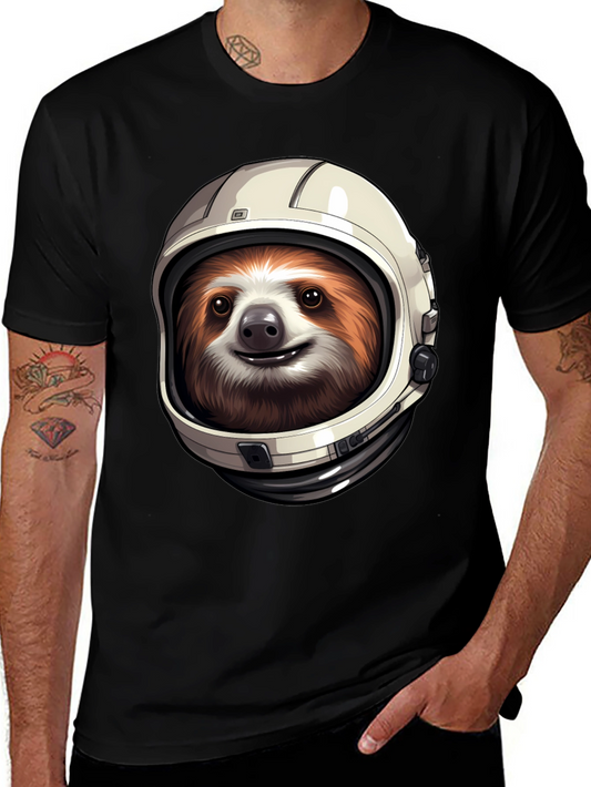 Sloth Astronaut Graphic T-Shirt