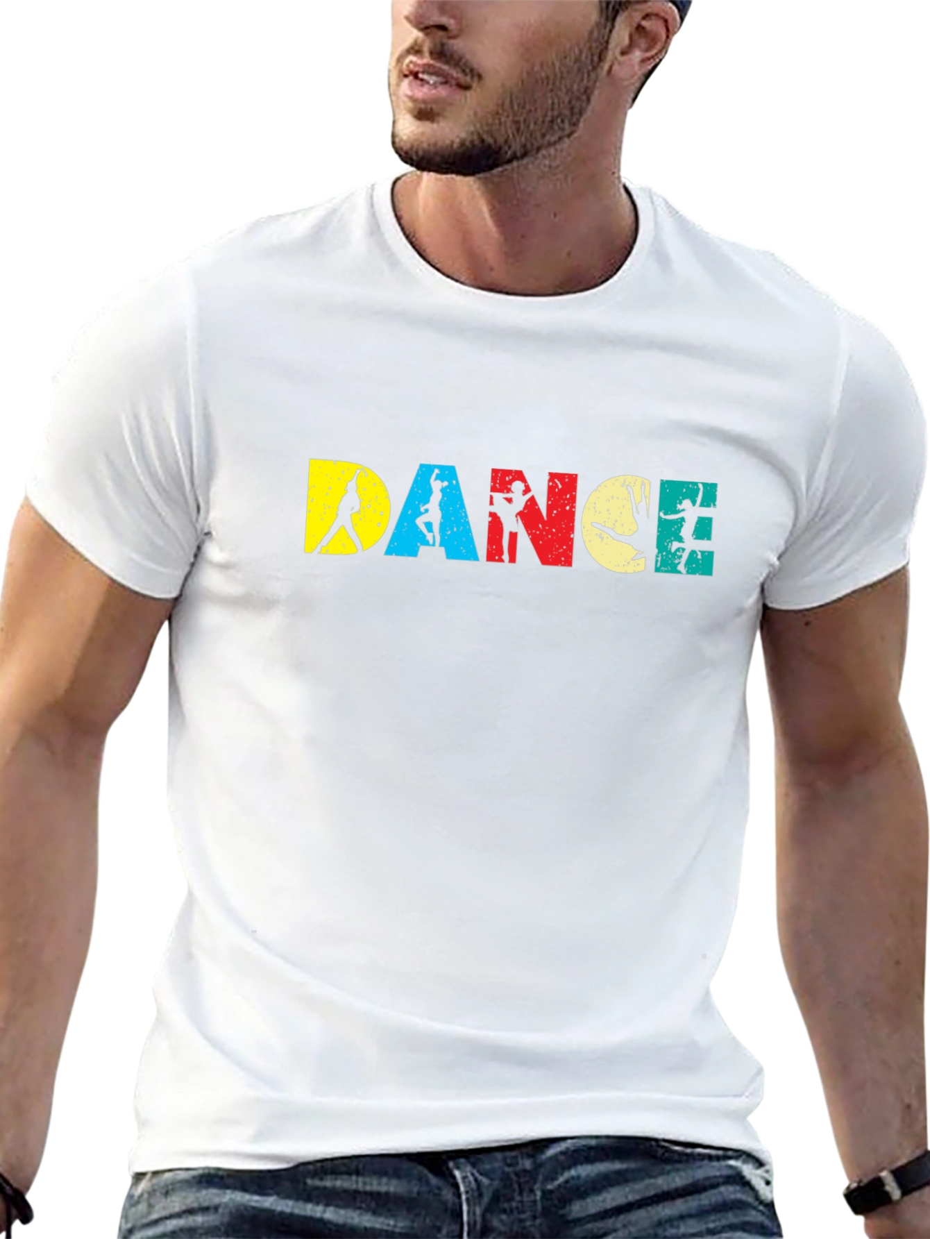 Dance Silhouette Graphic Tee - Stylish & Unique