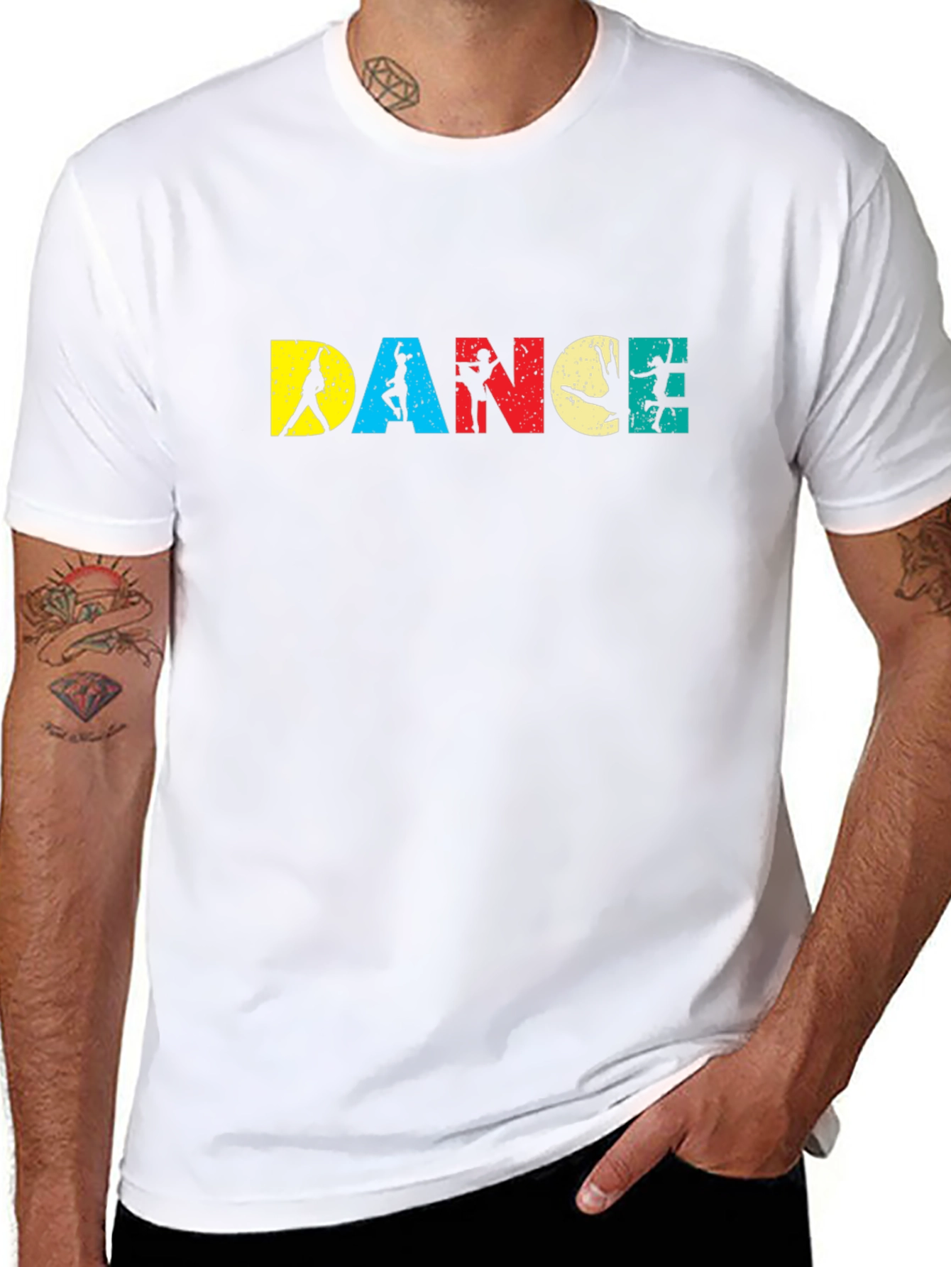 Dance Silhouette Graphic Tee - Stylish & Unique
