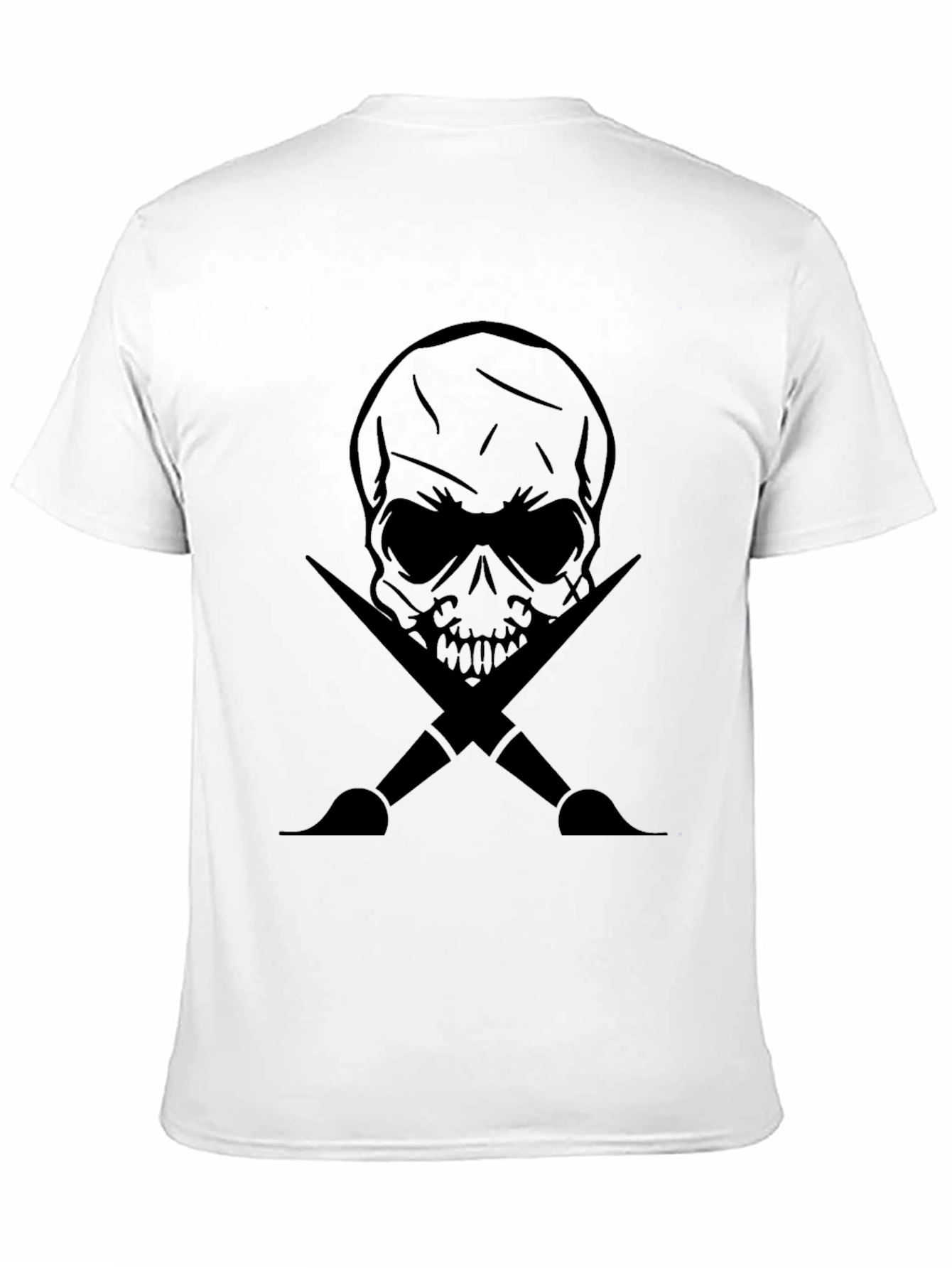 Skull & Paintbrushes Graphic Tee