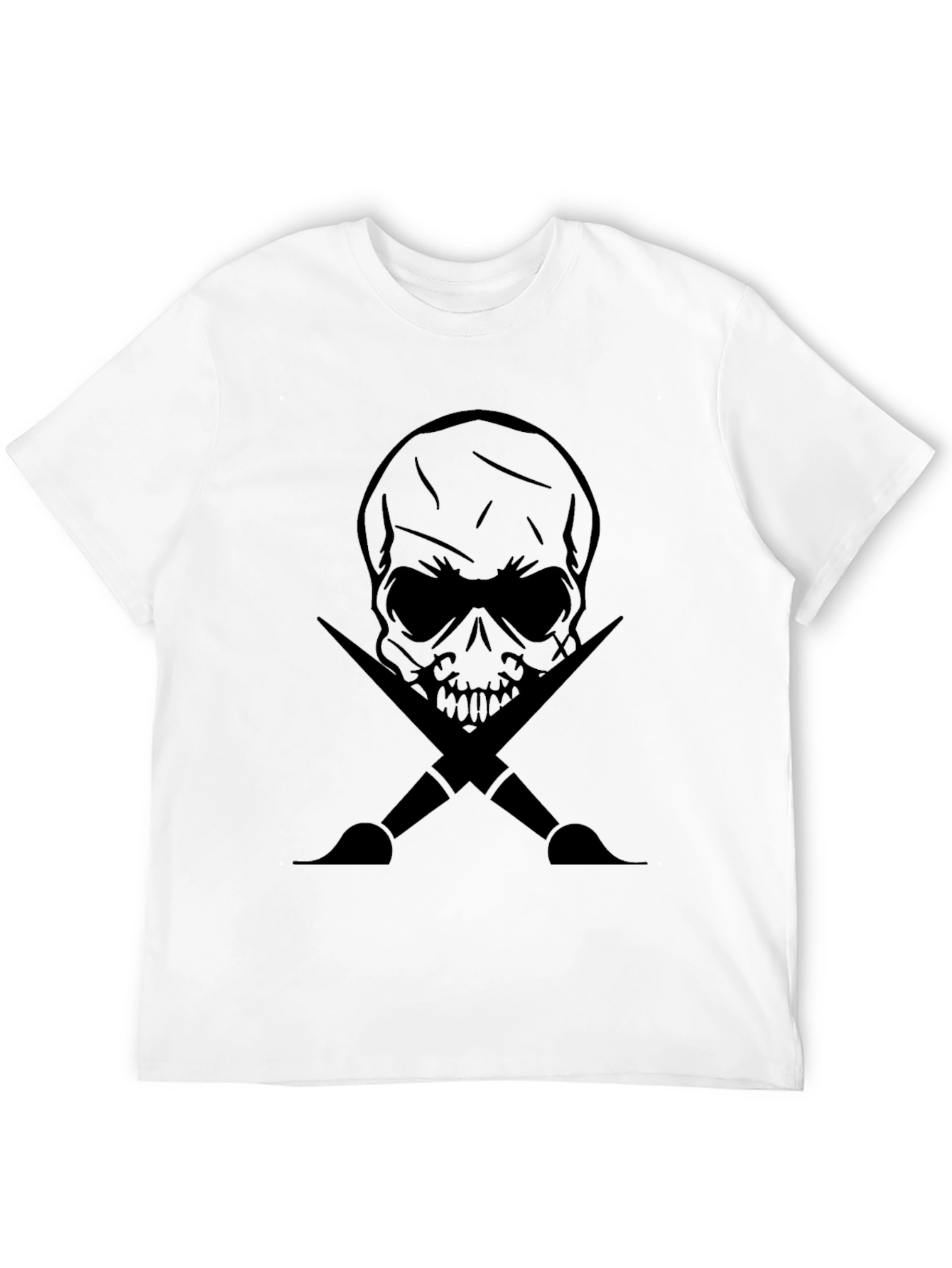 Skull & Paintbrushes Graphic Tee