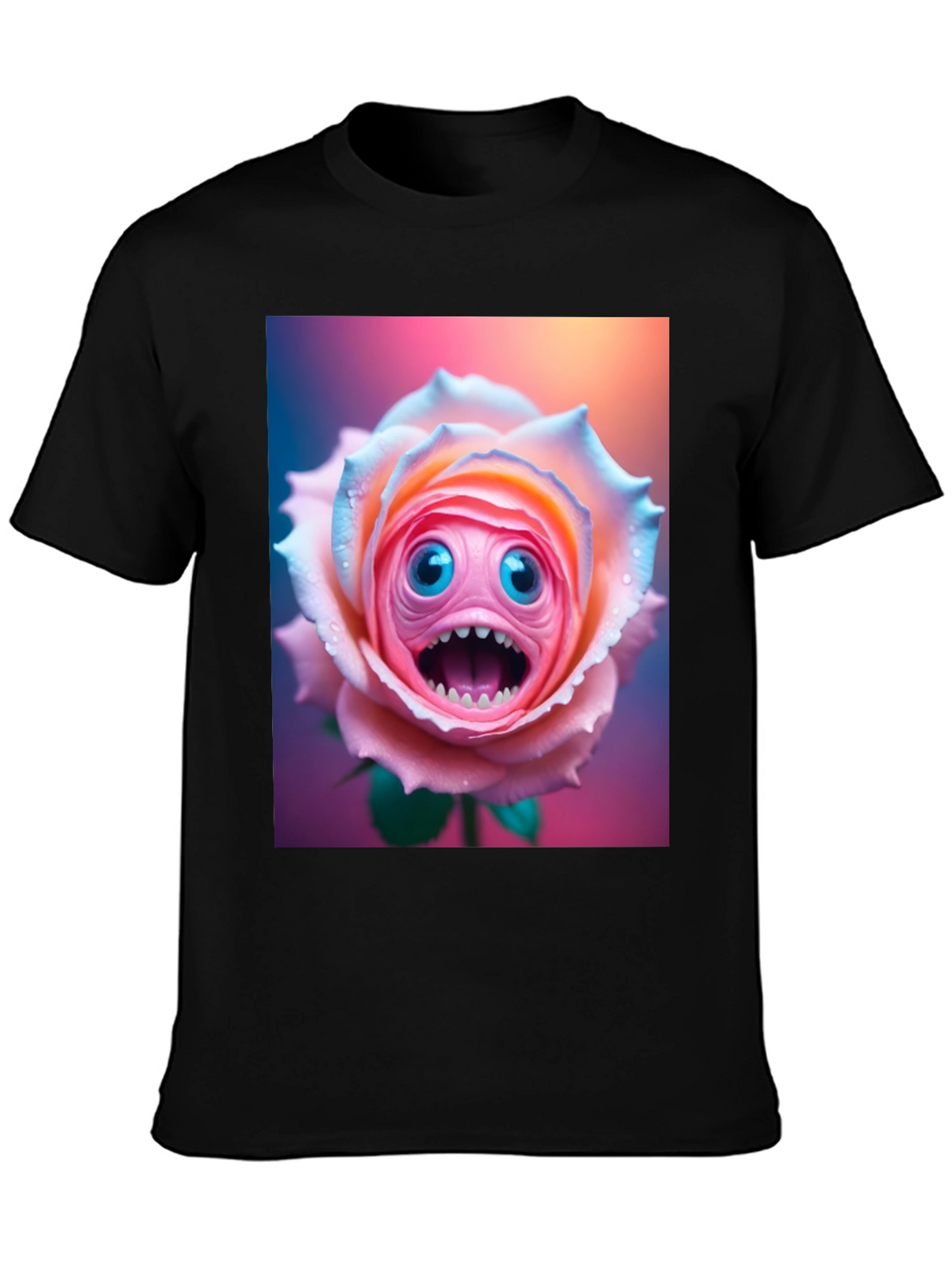 Monster Rose Graphic Tee - Unique and Funny!