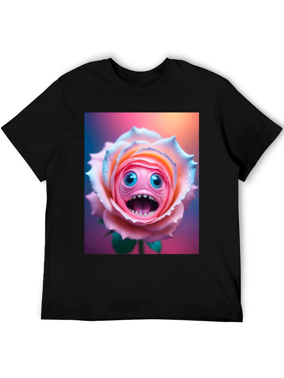 Monster Rose Graphic Tee - Unique and Funny!