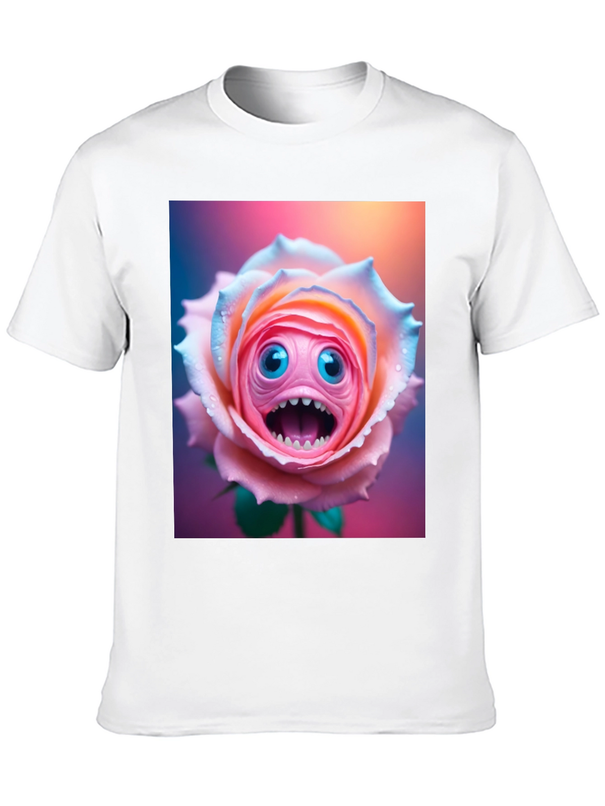 Monster Rose Graphic Tee - Unique and Funny!