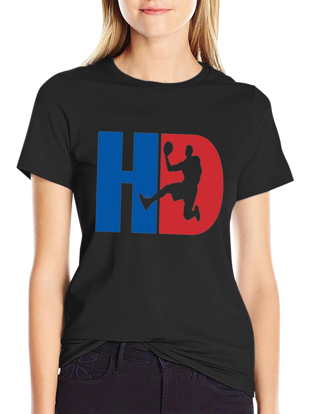 HD Basketball Graphic Tee - Black
