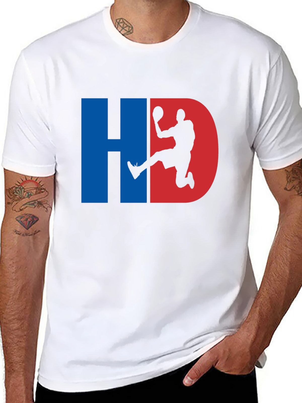 HD Basketball Graphic Tee - Black