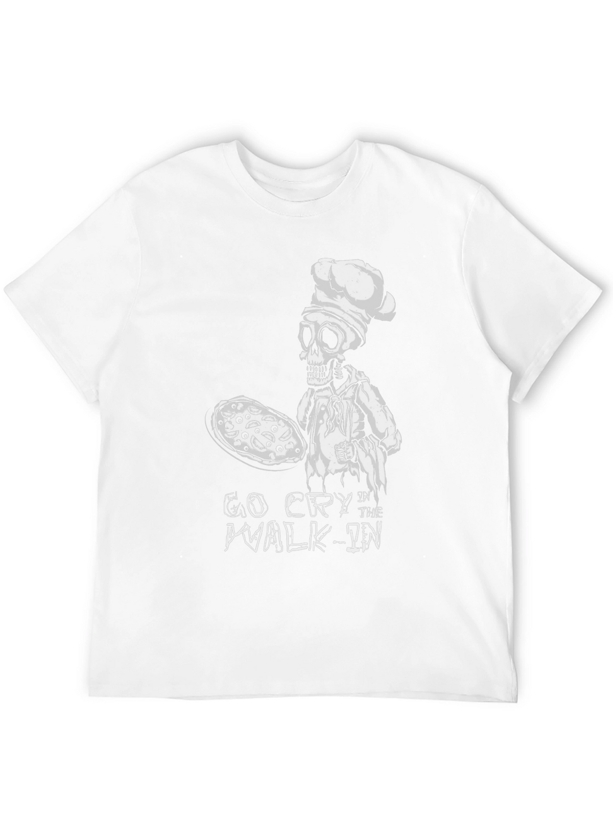 Go Cry In The Walk-In Chef Skeleton T-Shirt