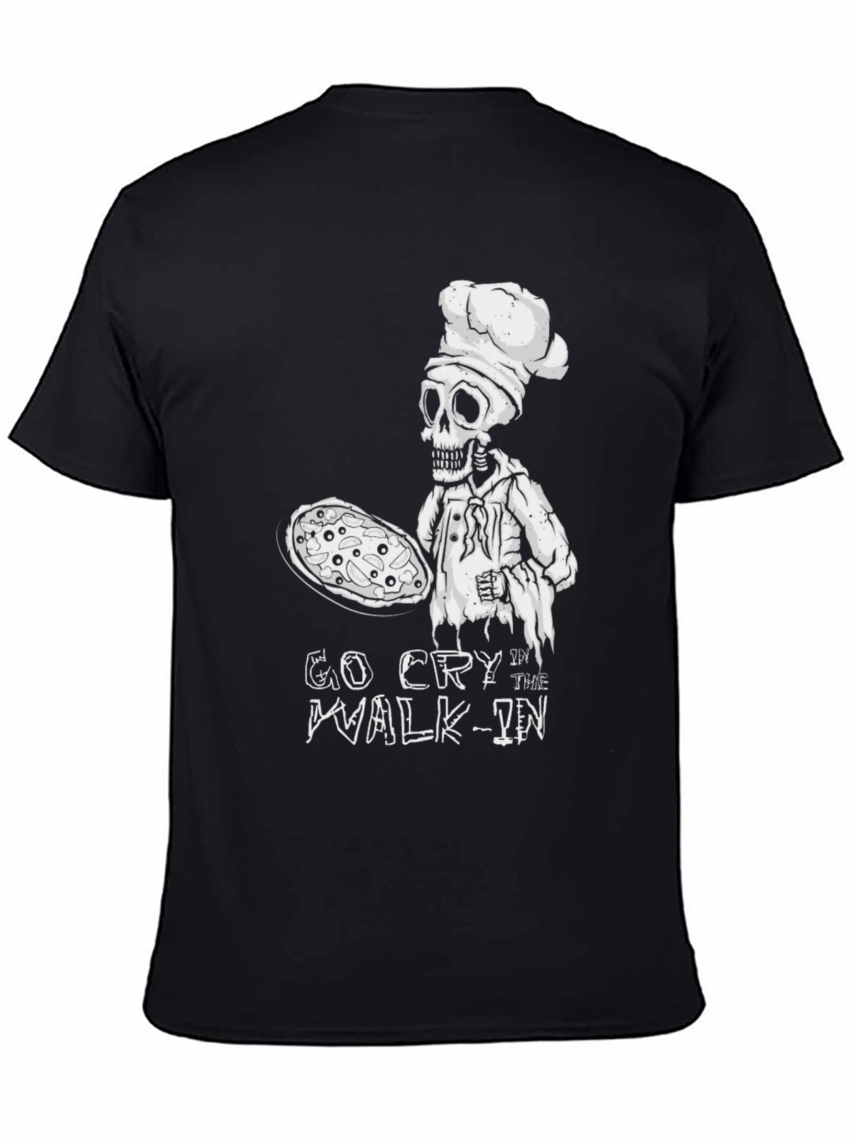 Go Cry In The Walk-In Chef Skeleton T-Shirt