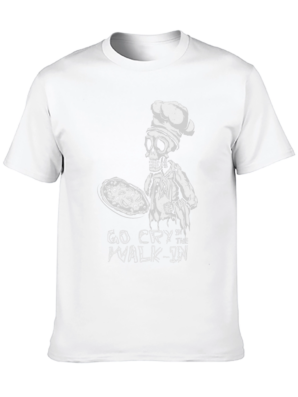 Go Cry In The Walk-In Chef Skeleton T-Shirt