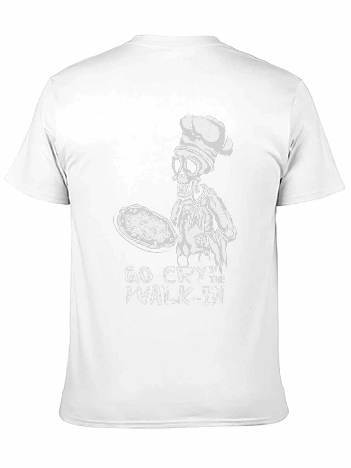 Go Cry In The Walk-In Chef Skeleton T-Shirt