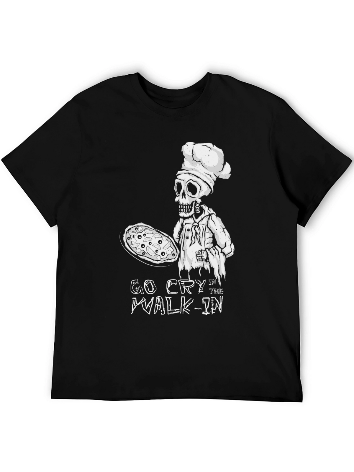 Go Cry In The Walk-In Chef Skeleton T-Shirt