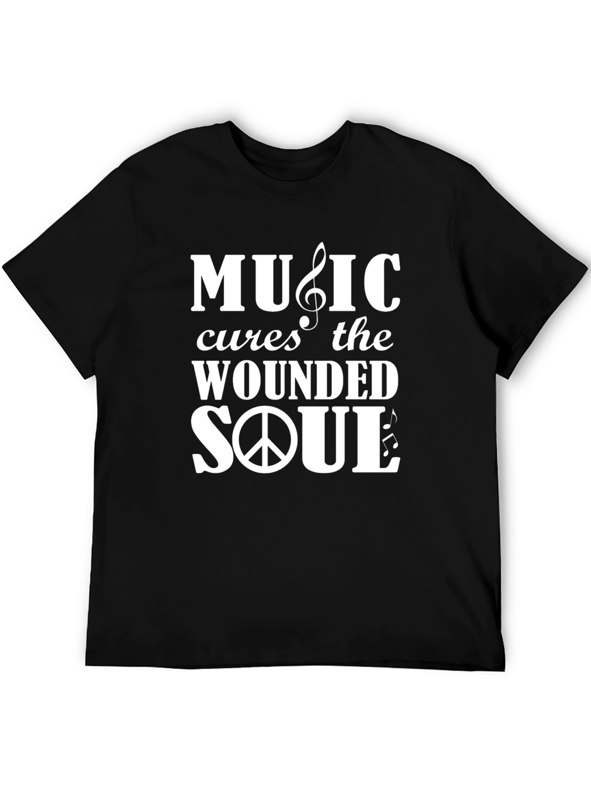 Music Cures The Wounded Soul Graphic T-Shirt