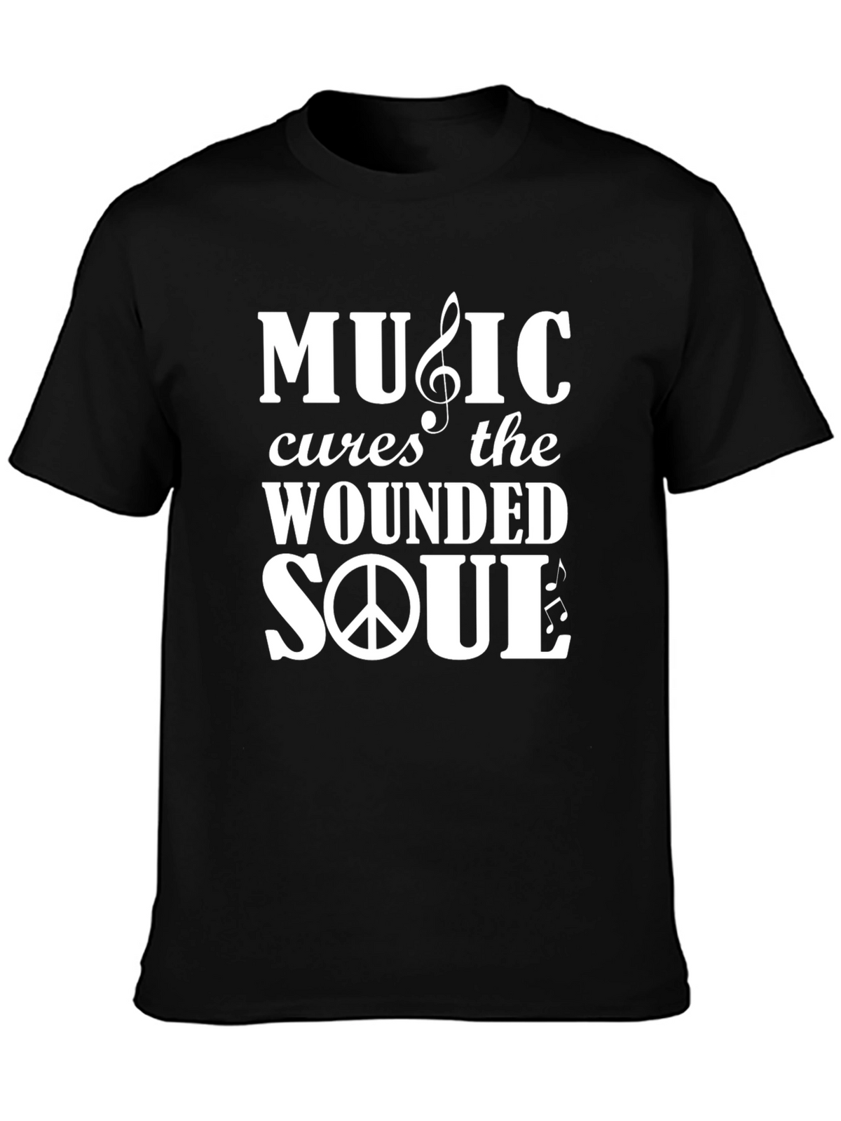 Music Cures The Wounded Soul Graphic T-Shirt