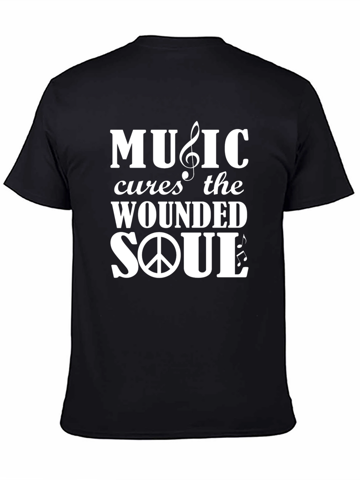 Music Cures The Wounded Soul Graphic T-Shirt