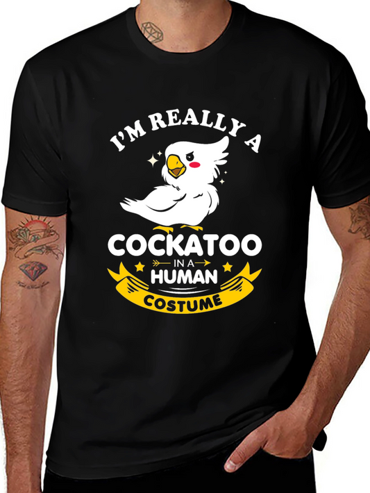 Cockatoo in Human Costume Graphic Tee