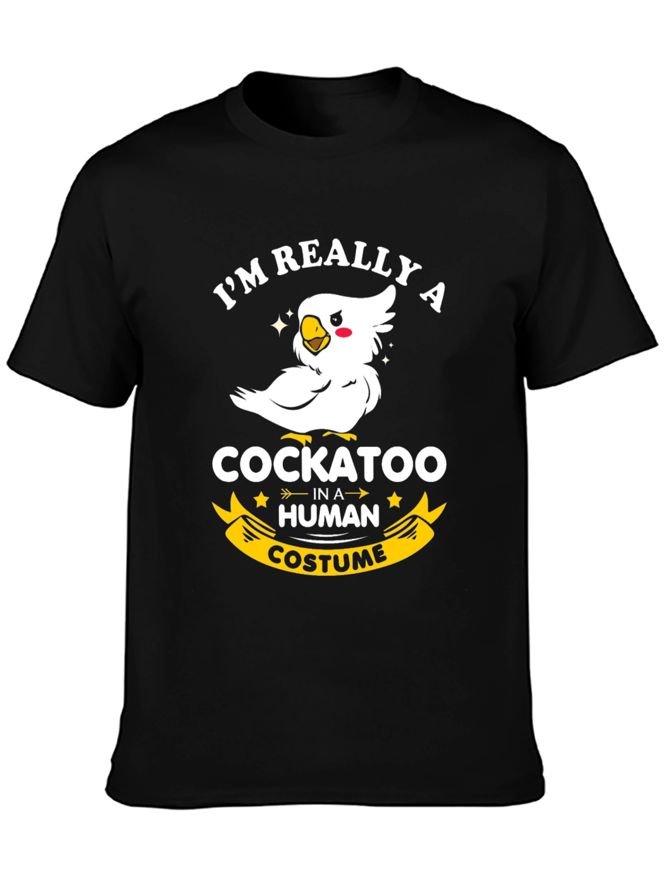 Cockatoo in Human Costume Graphic Tee