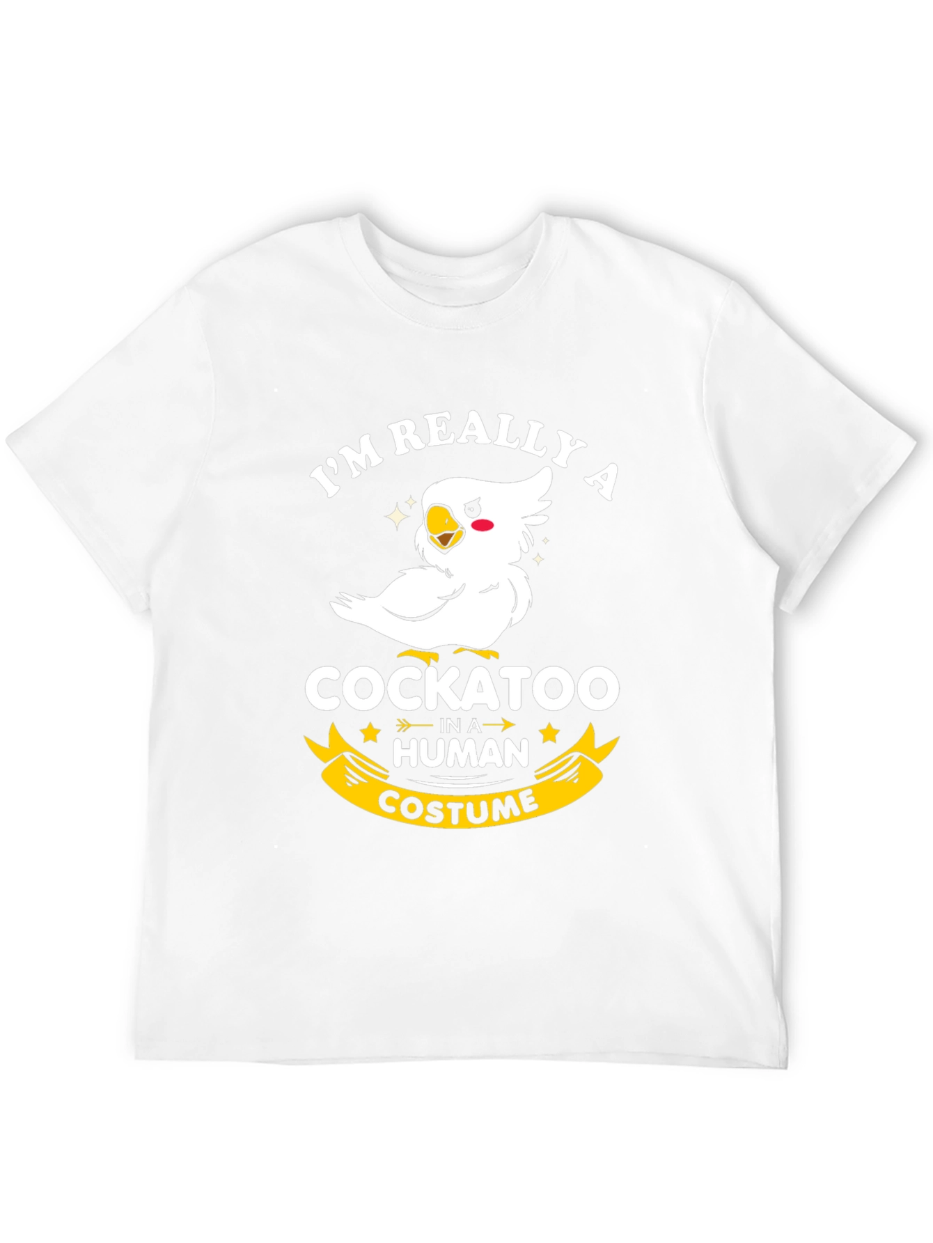 Cockatoo in Human Costume Graphic Tee