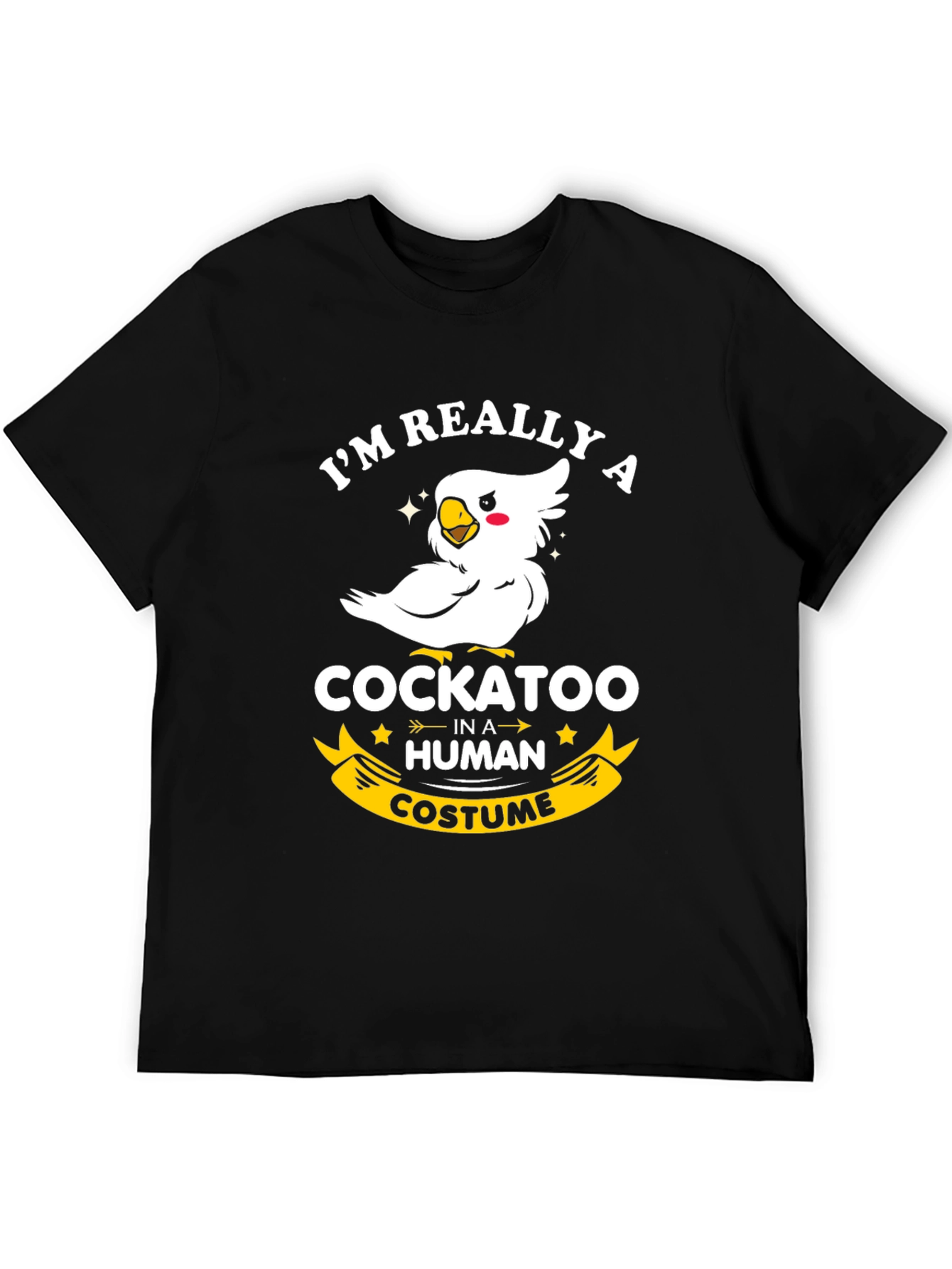 Cockatoo in Human Costume Graphic Tee