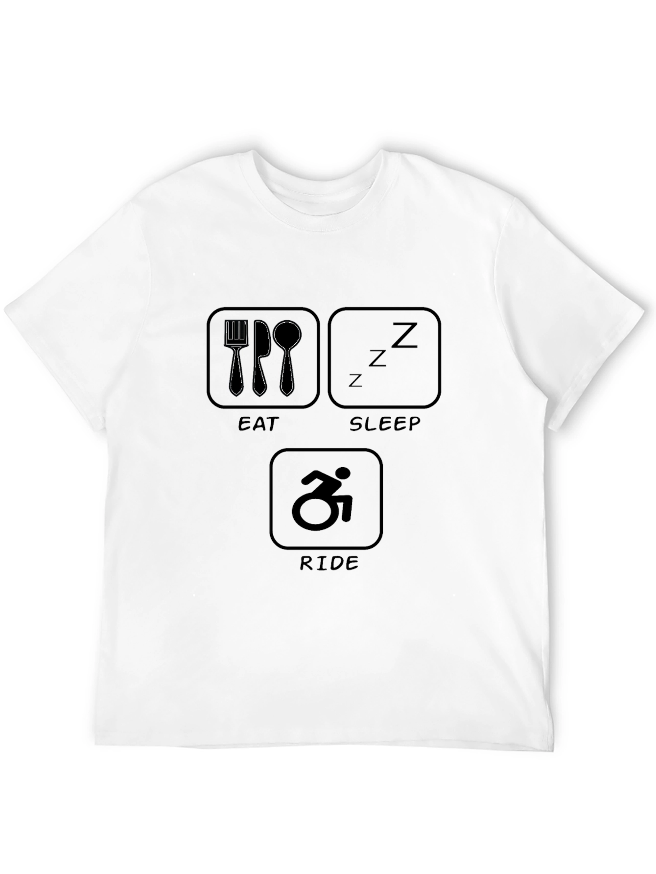 Eat Sleep Ride T-Shirt - Sporty Tee