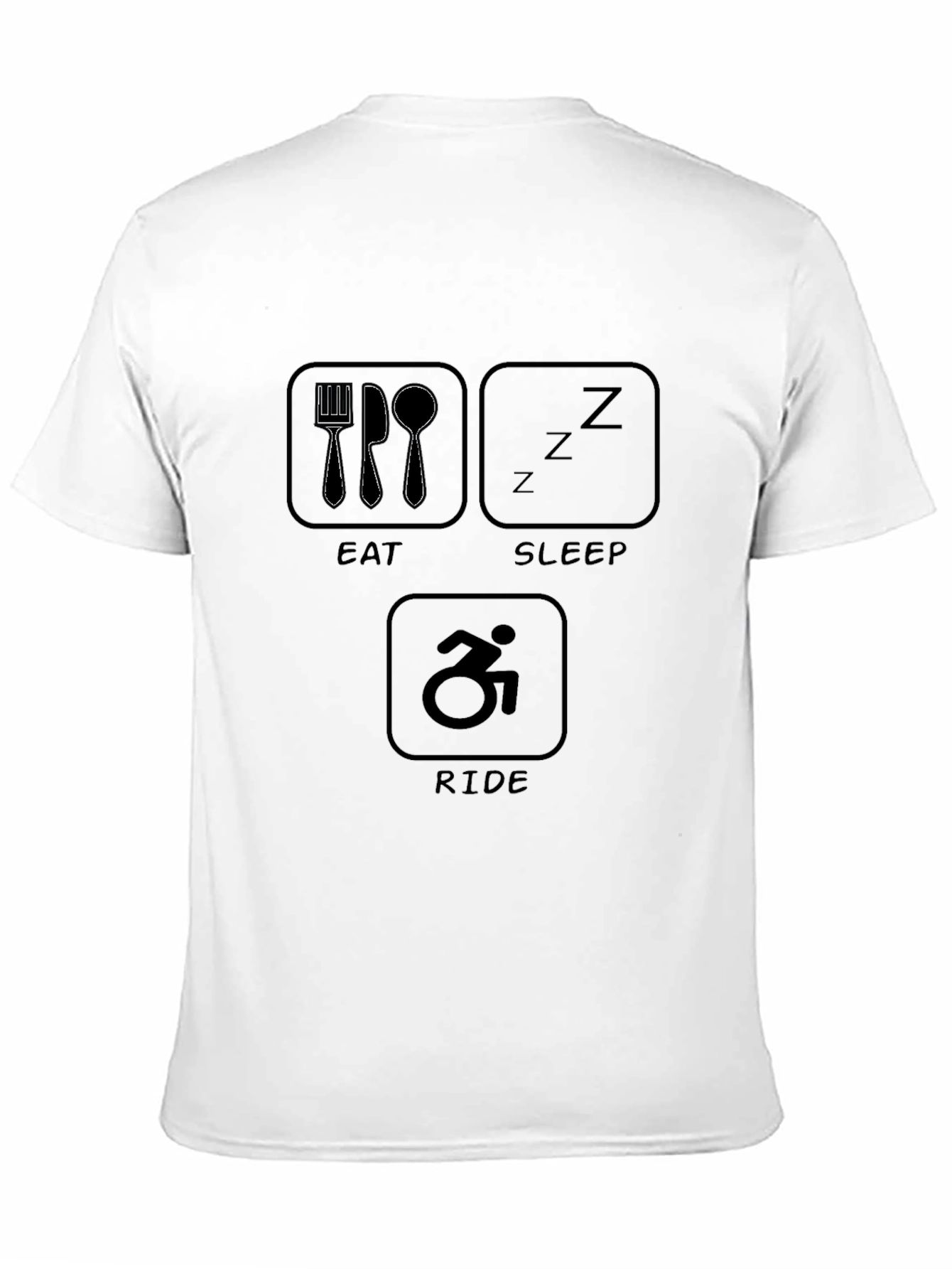 Eat Sleep Ride T-Shirt - Sporty Tee