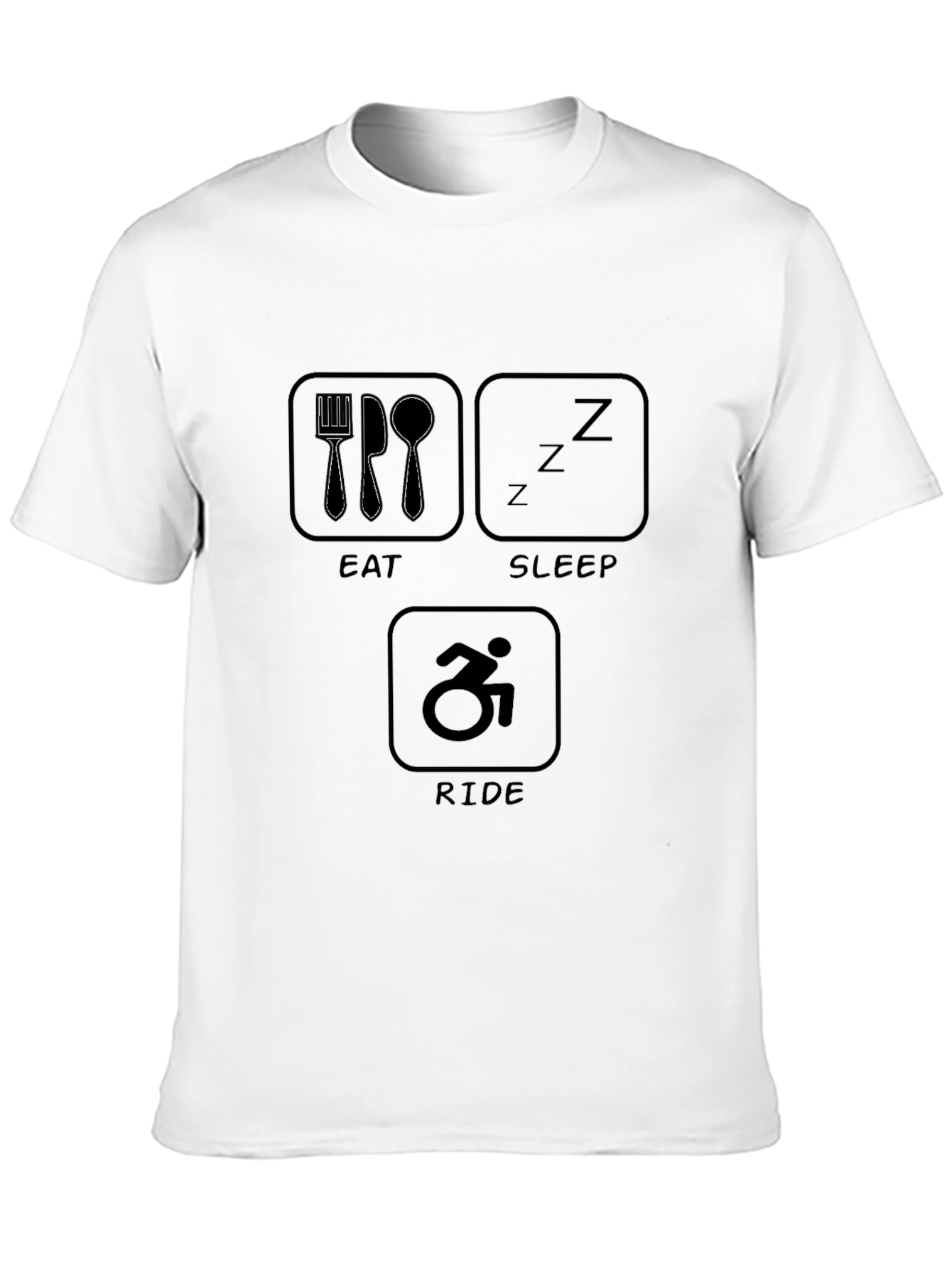 Eat Sleep Ride T-Shirt - Sporty Tee