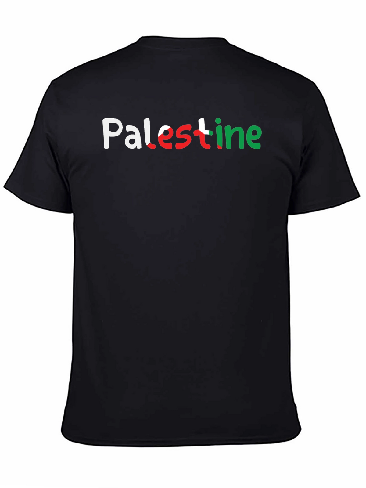 Palestine Pride T-Shirt - Black Graphic Tee