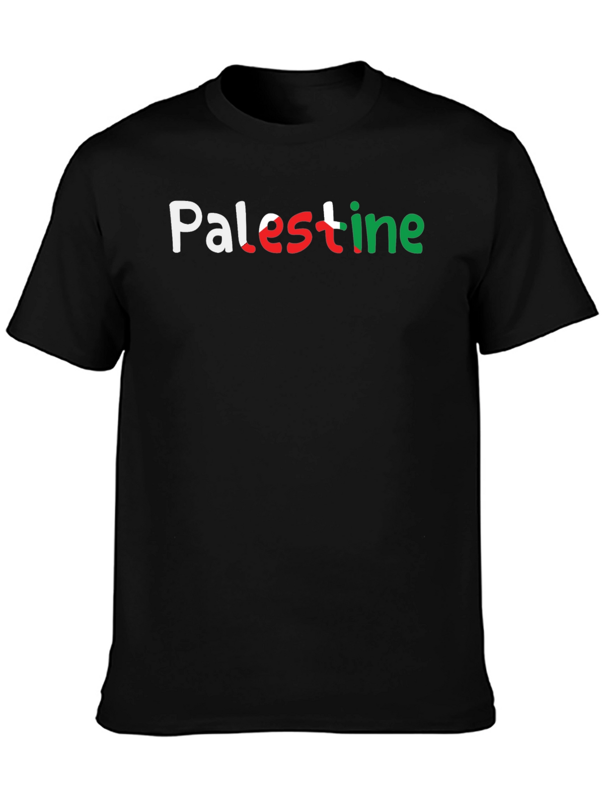 Palestine Pride T-Shirt - Black Graphic Tee