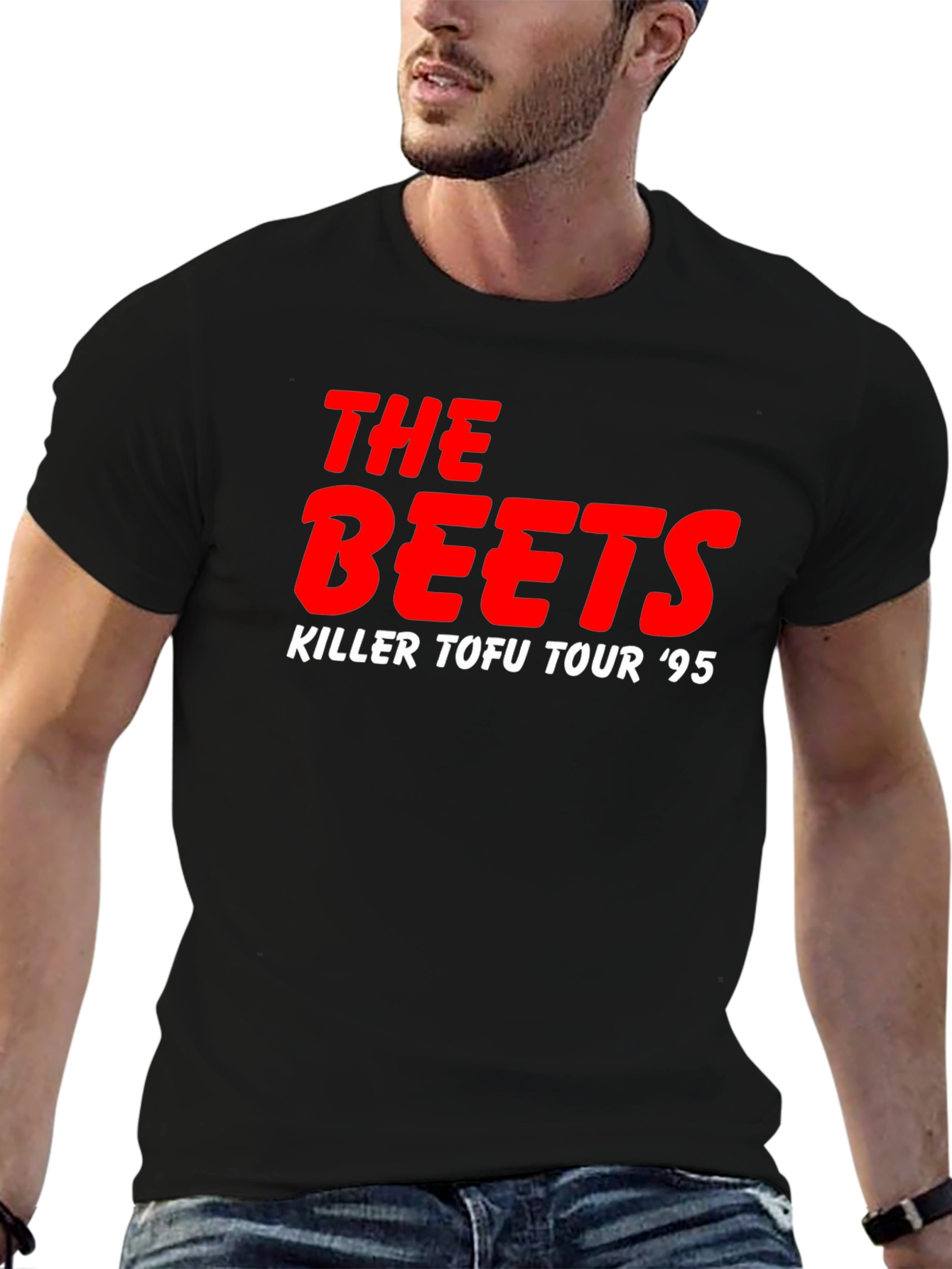 The Beets Killer Tofu Tour 95 Black T-Shirt