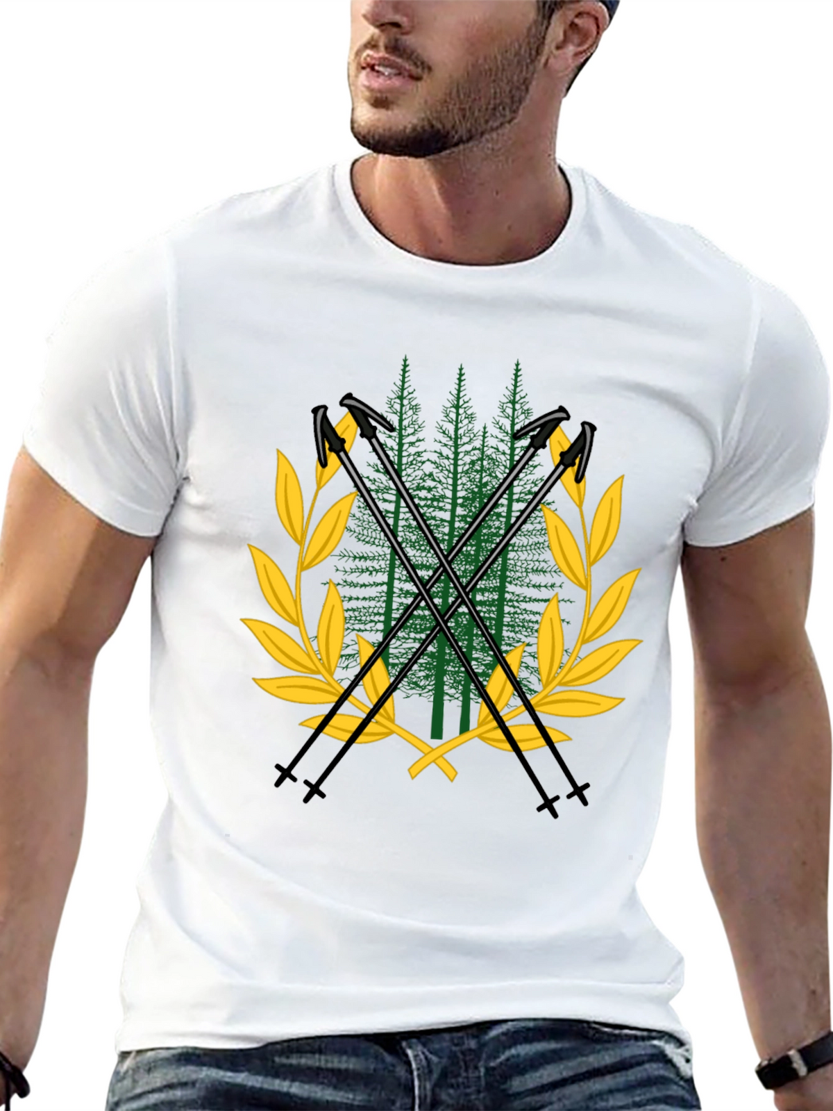 Mountain Forest Ski T-Shirt