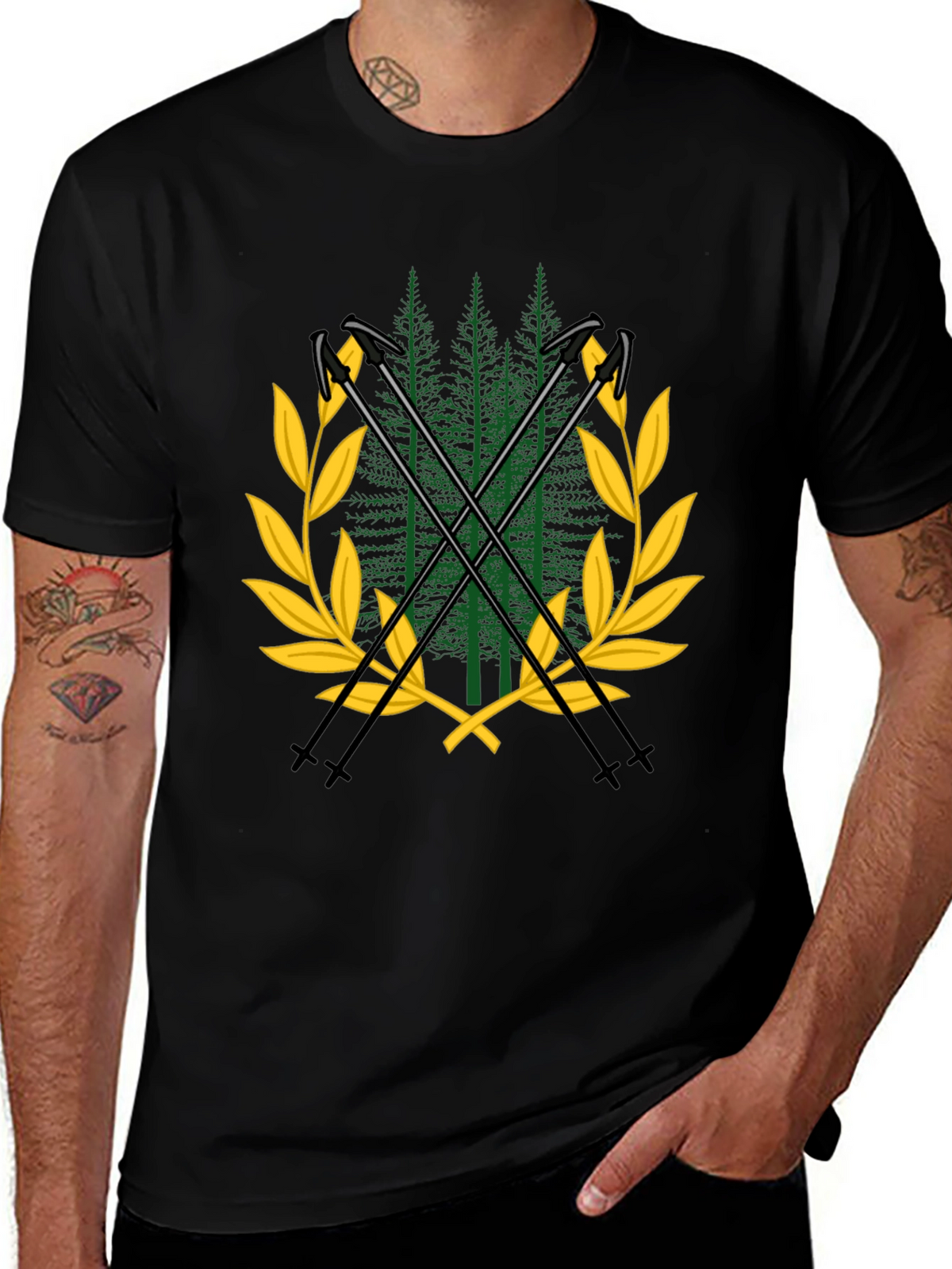 Mountain Forest Ski T-Shirt